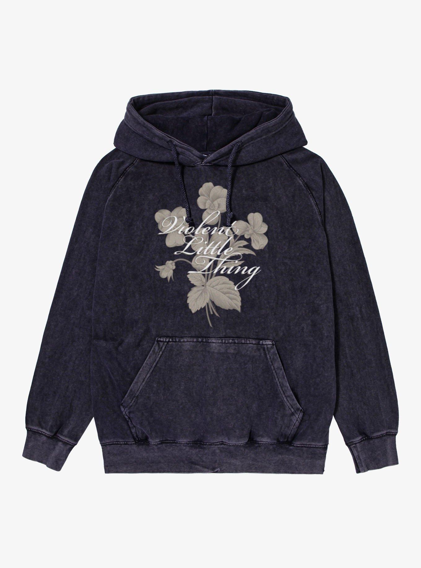 Fourth Wing The Empyrean Violent Little Thing Floral Vintage Mineral Wash Hoodie