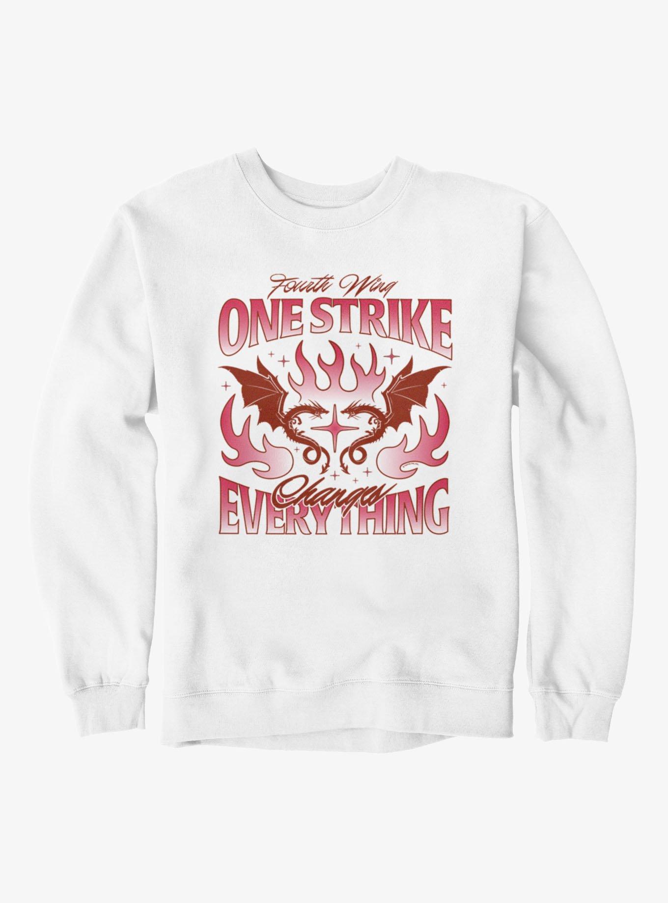 Fourth Wing The Empyrean One Strike Changes Everything Sweatshirt, , hi-res