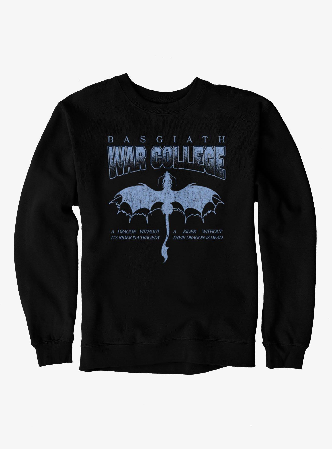 Fourth Wing The Empyrean Basgiath War College Distressed Sweatshirt, , hi-res