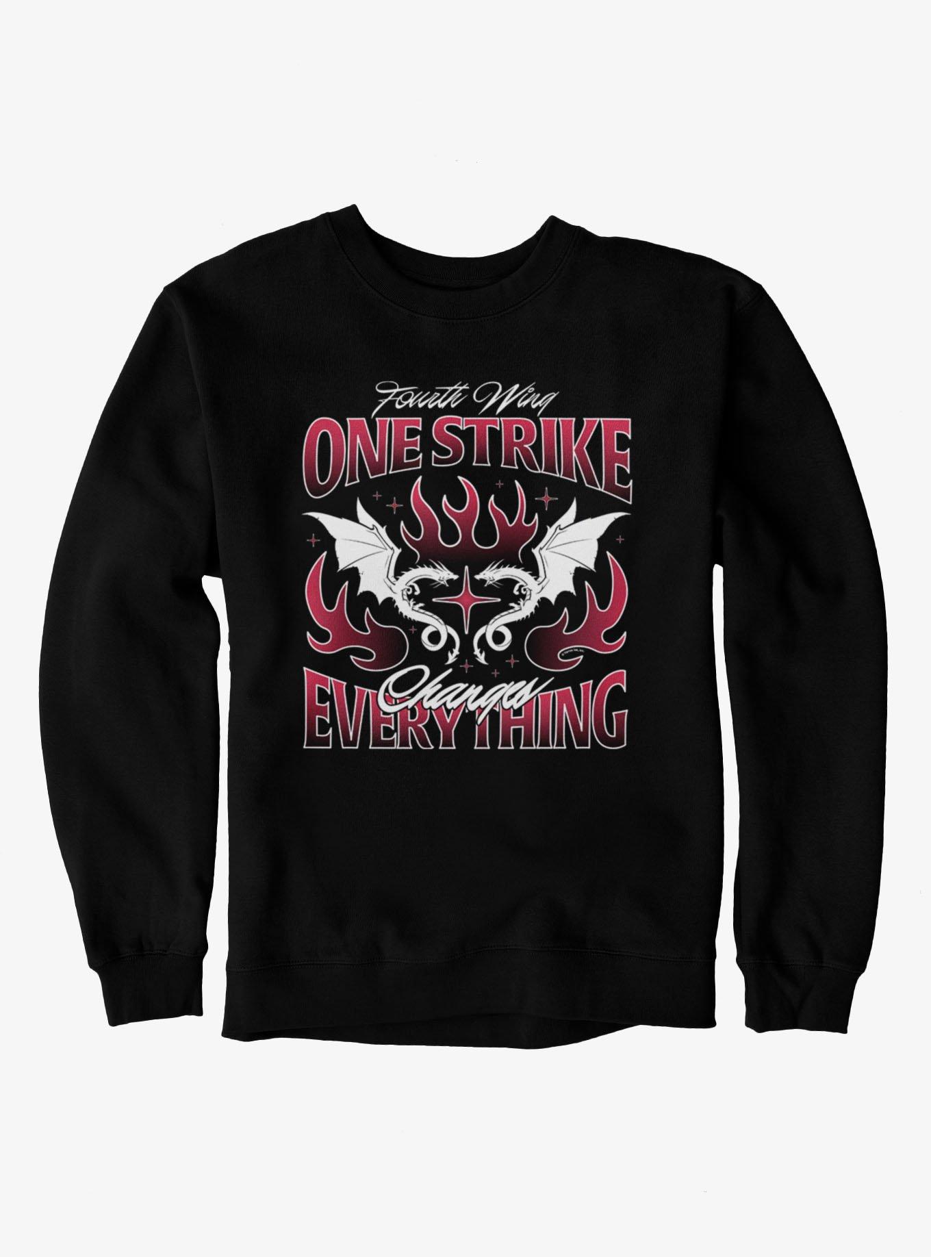 Fourth Wing The Empyrean One Strike Changes Everything Flame Sweatshirt, , hi-res