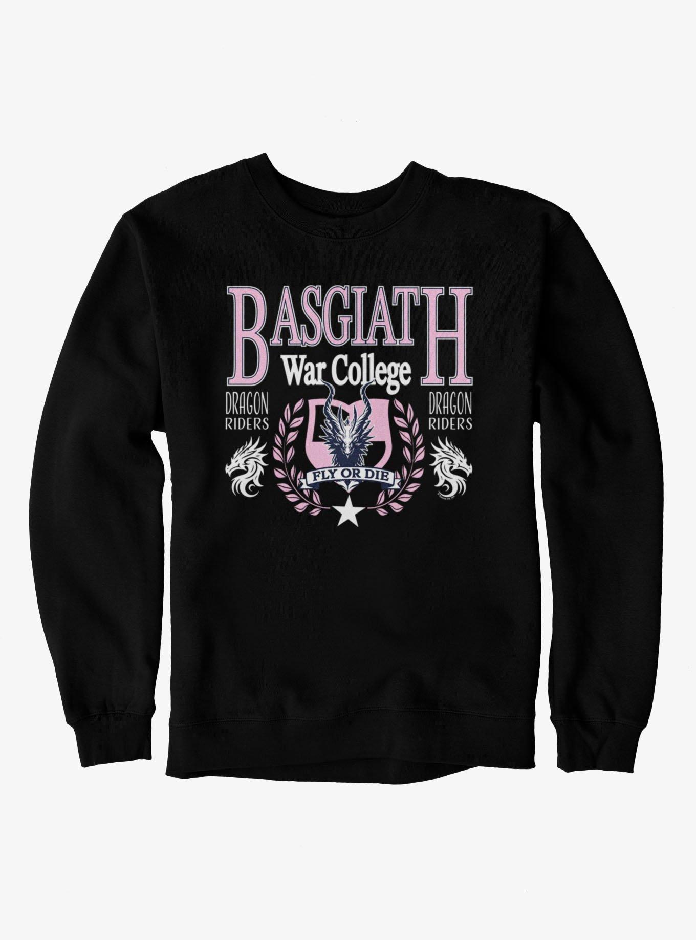 Fourth Wing The Empyrean Fly Or Die Pink Text Sweatshirt
