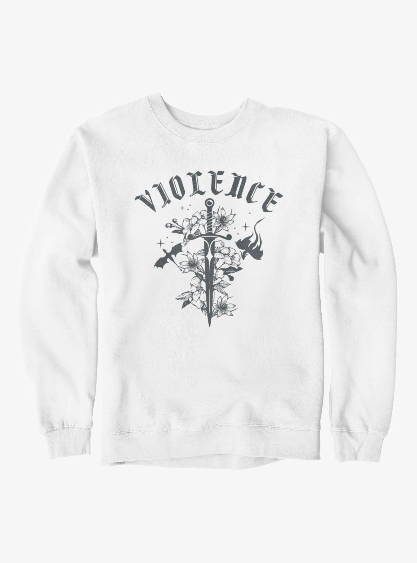 Fourth Wing The Empyrean Violence Sword Retro Sweatshirt, , hi-res