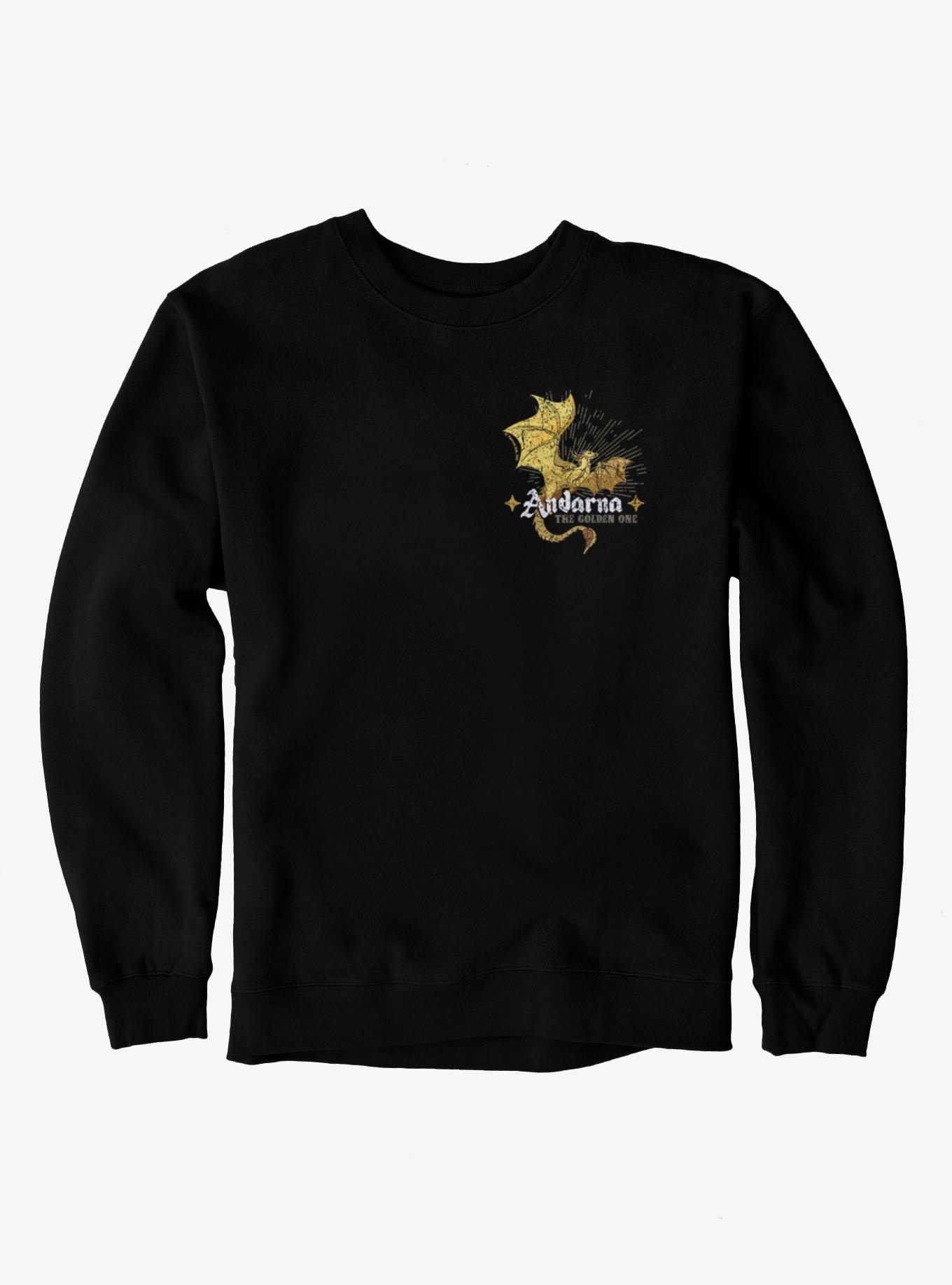 Fourth Wing The Empyrean Golden One Left Chest Icon Sweatshirt