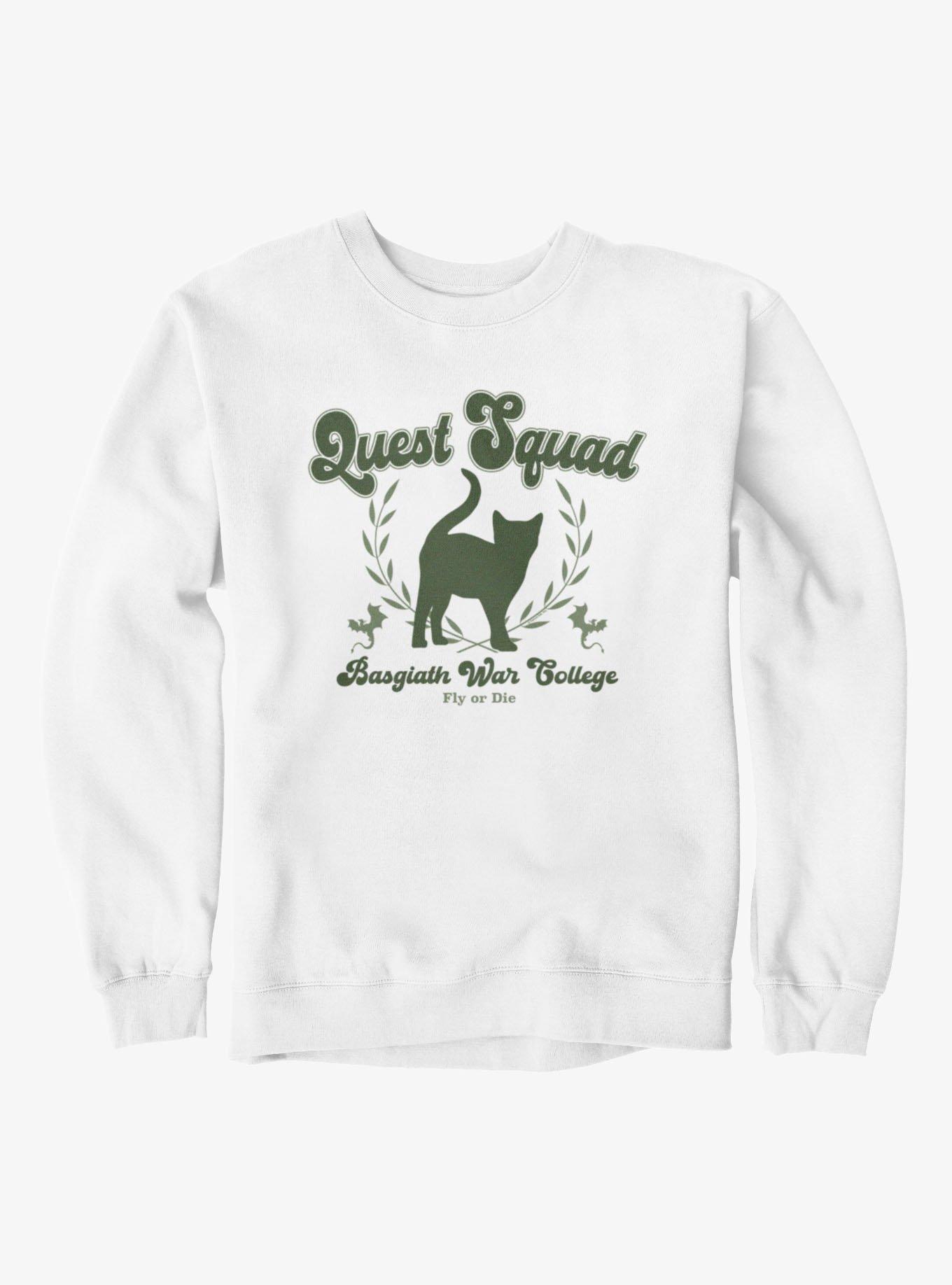 Fourth Wing The Empyrean Quest Squad Basgiath Green Sweatshirt, , hi-res