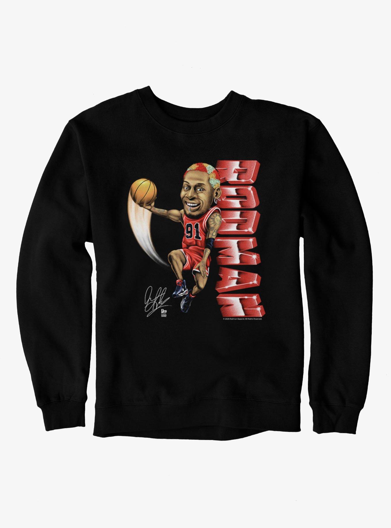 NBA Dennis Rodman Dunk Charicature Sweatshirt