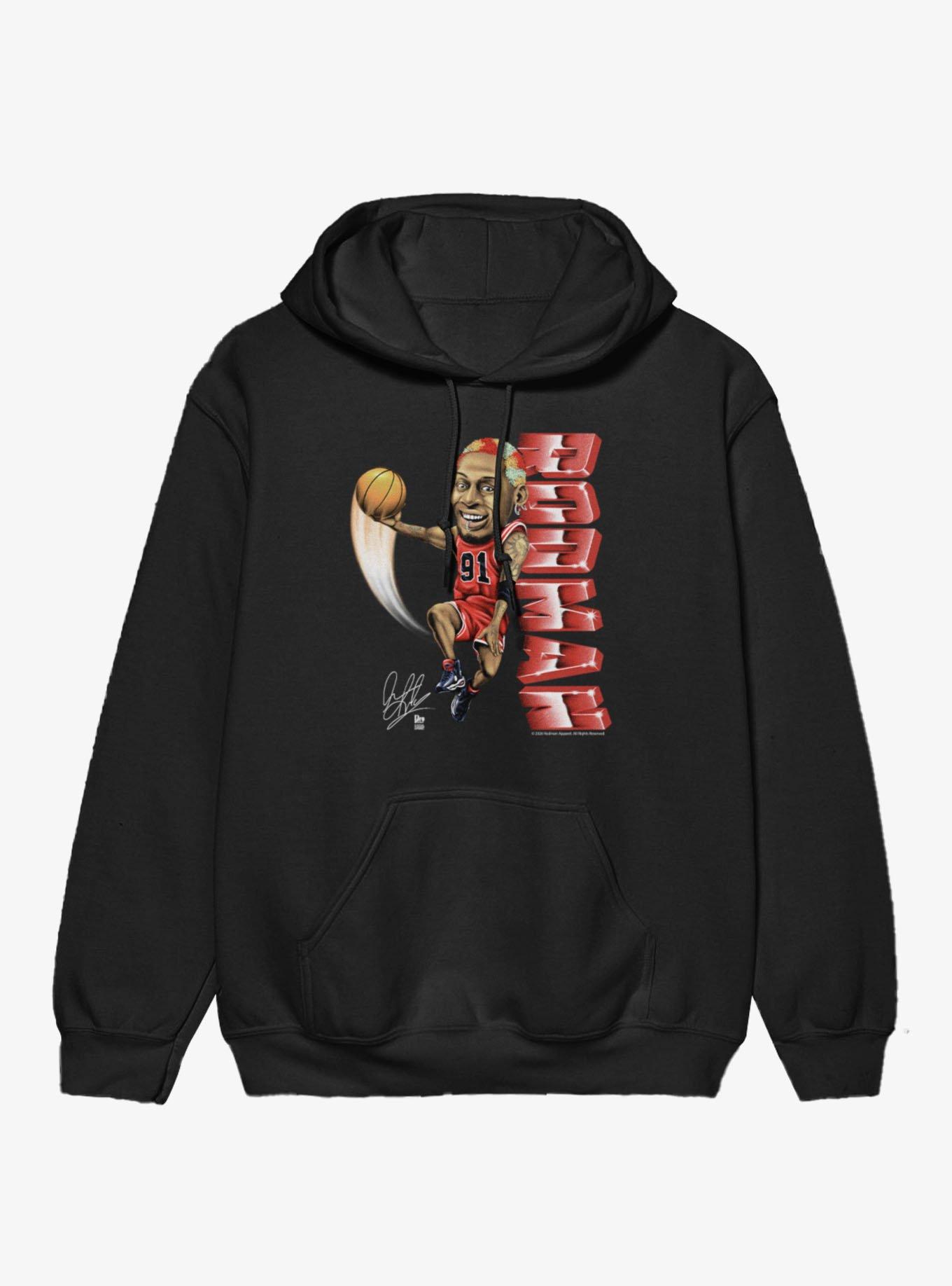 NBA Dennis Rodman Dunk Charicature Hoodie
