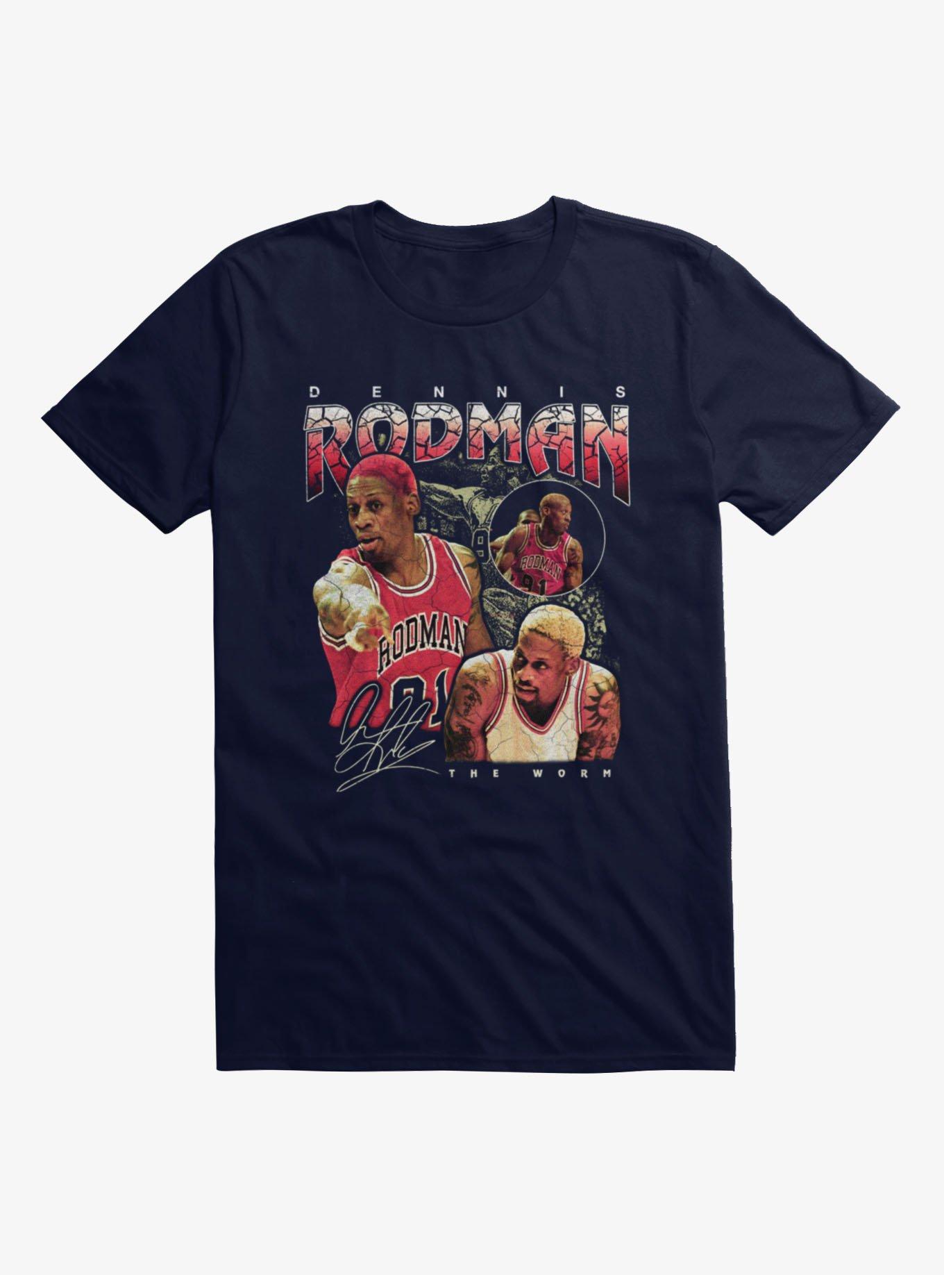 NBA Dennis Rodman Signature Collage T-Shirt