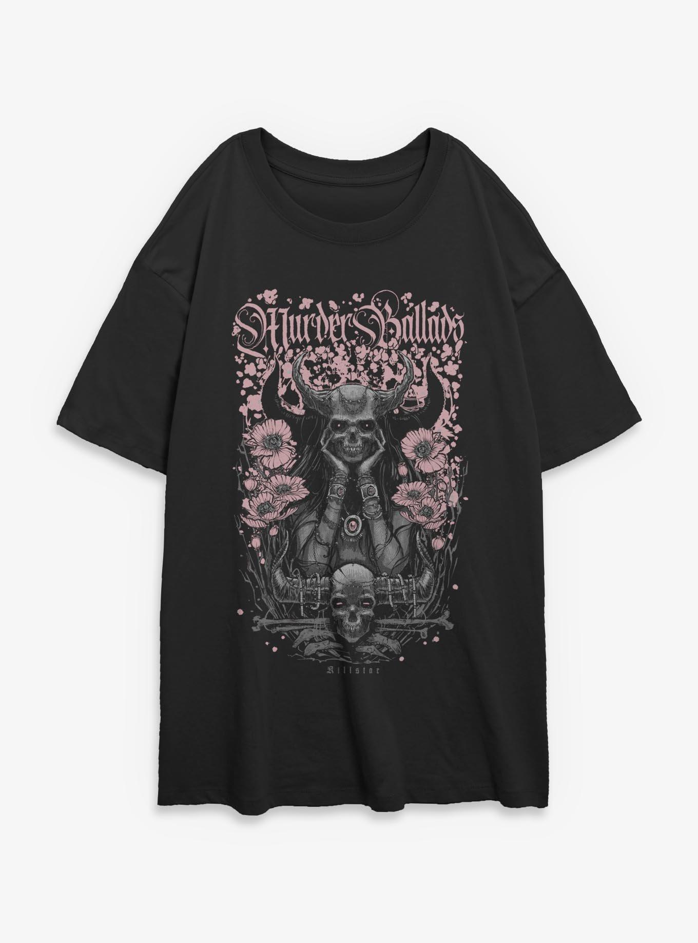 Killstar Murder Ballads Girls Oversized T-Shirt, , hi-res