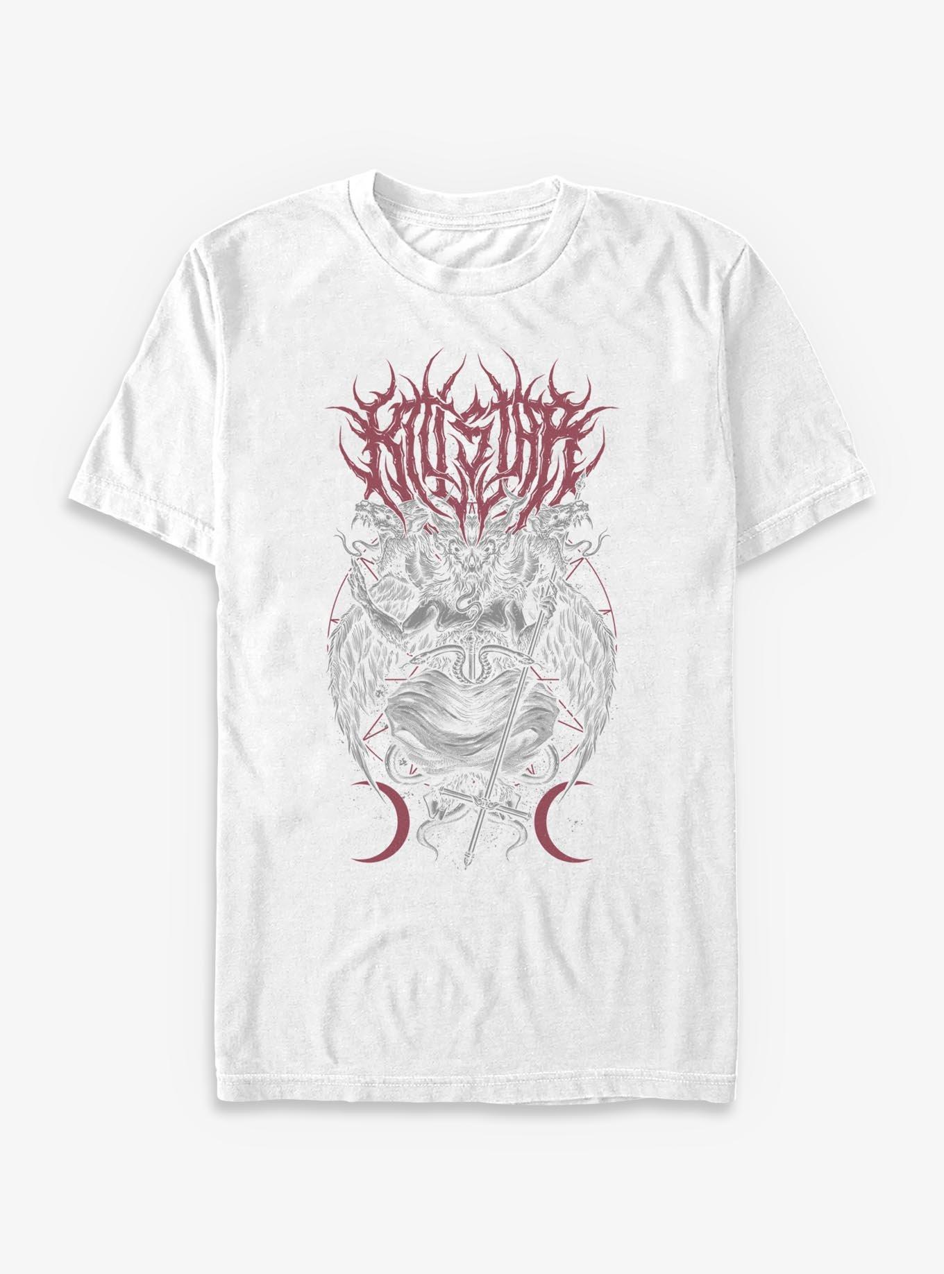 Killstar Baphomet T-Shirt, WHITE, hi-res view 1