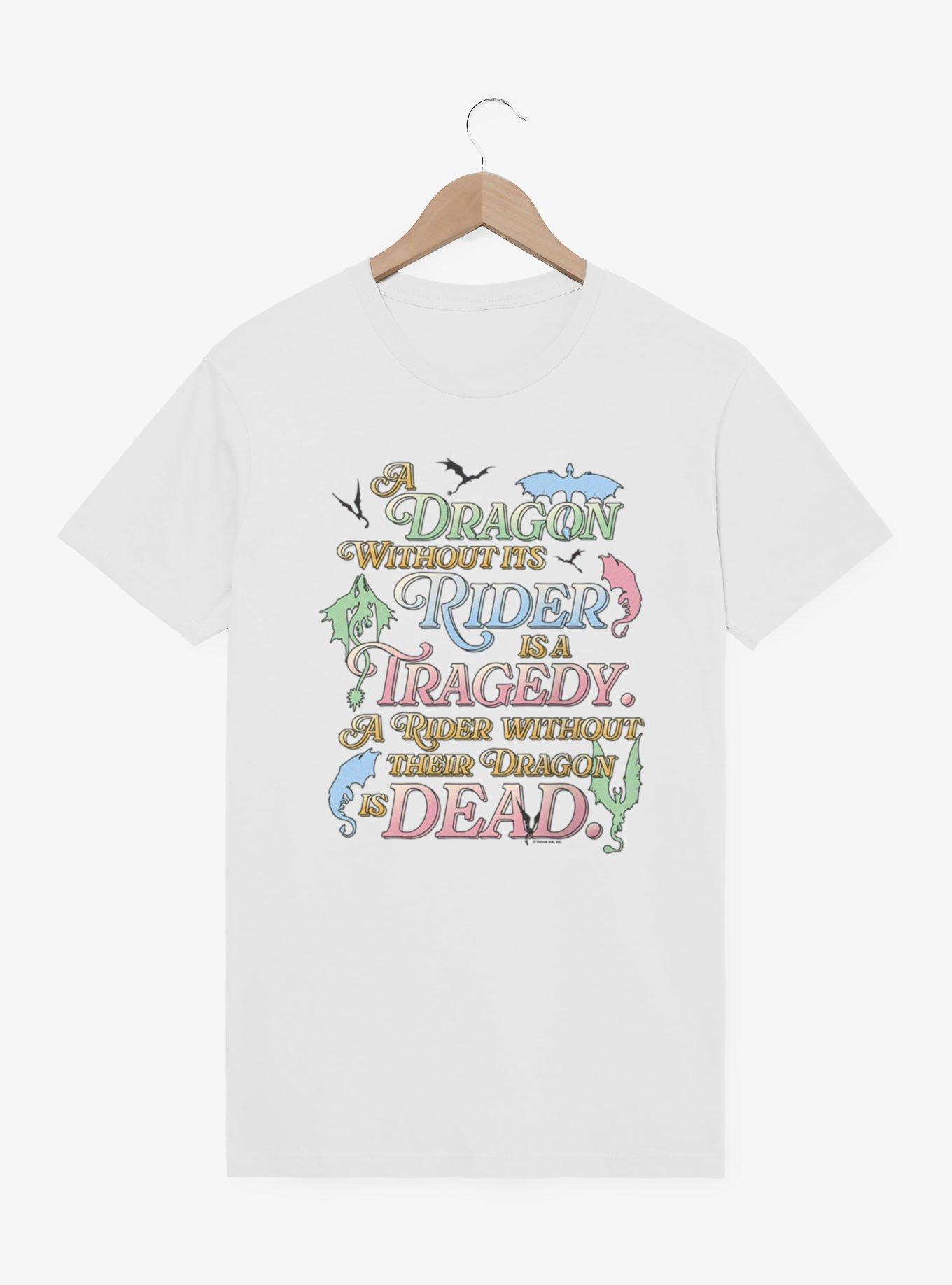 Fourth Wing The Empyrean A Dragon Without Rider Is A Tragedy T-Shirt, , hi-res
