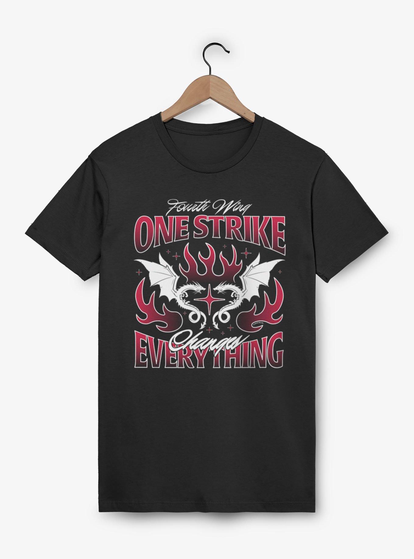 Fourth Wing The Empyrean One Strike Changes Everything Flame T-Shirt