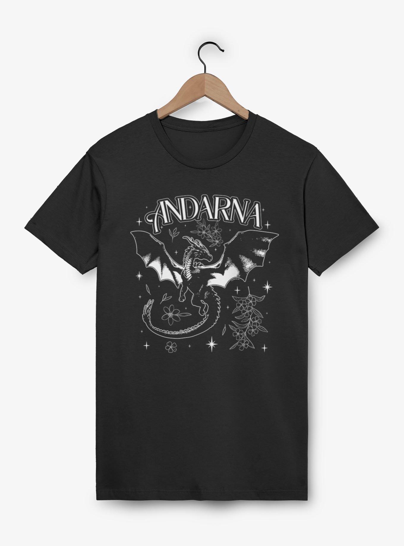 Fourth Wing The Empyrean Andarna Aesthetic Outlined T-Shirt, , hi-res