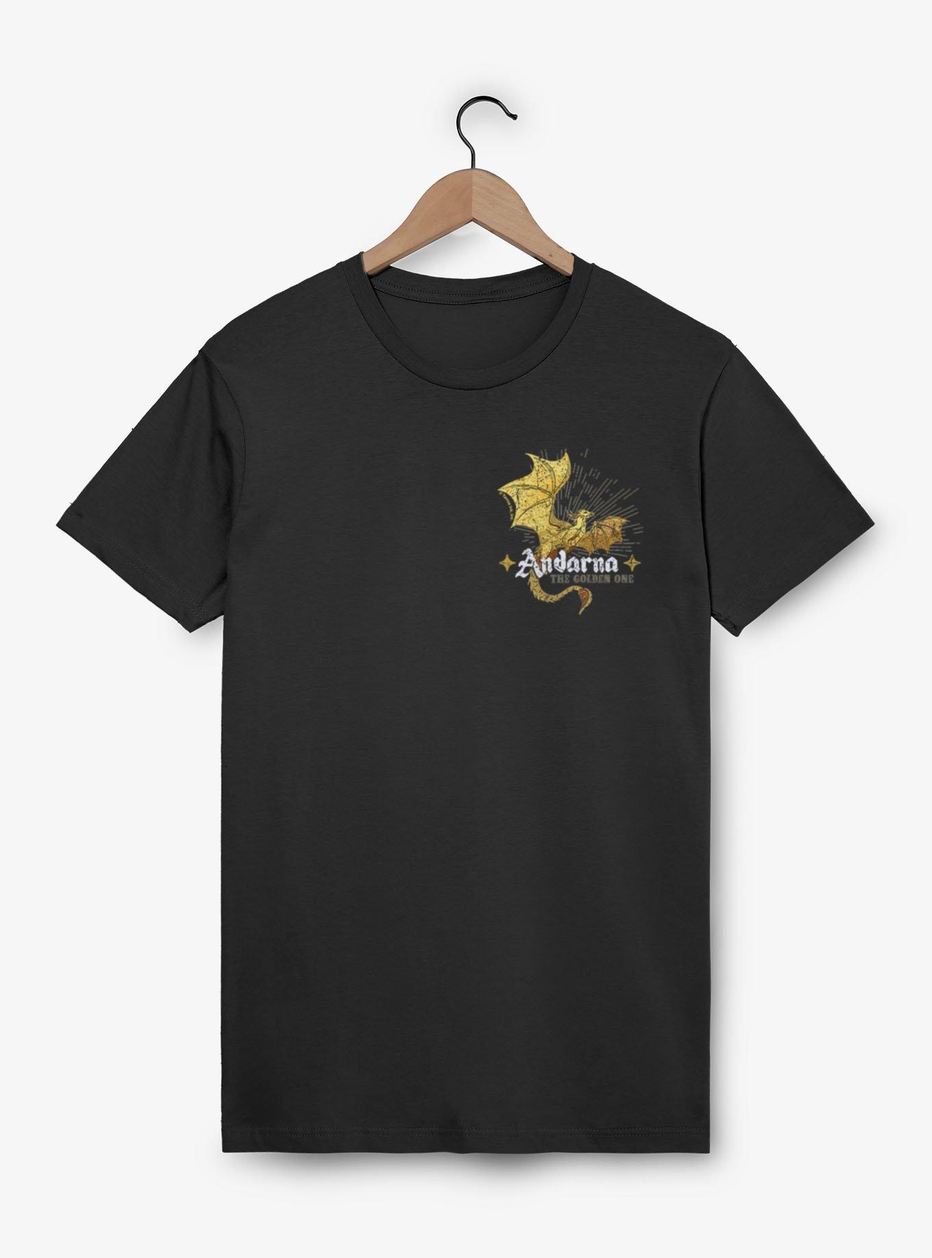 Fourth Wing The Empyrean The Golden One Left Chest Icon T-Shirt, , hi-res