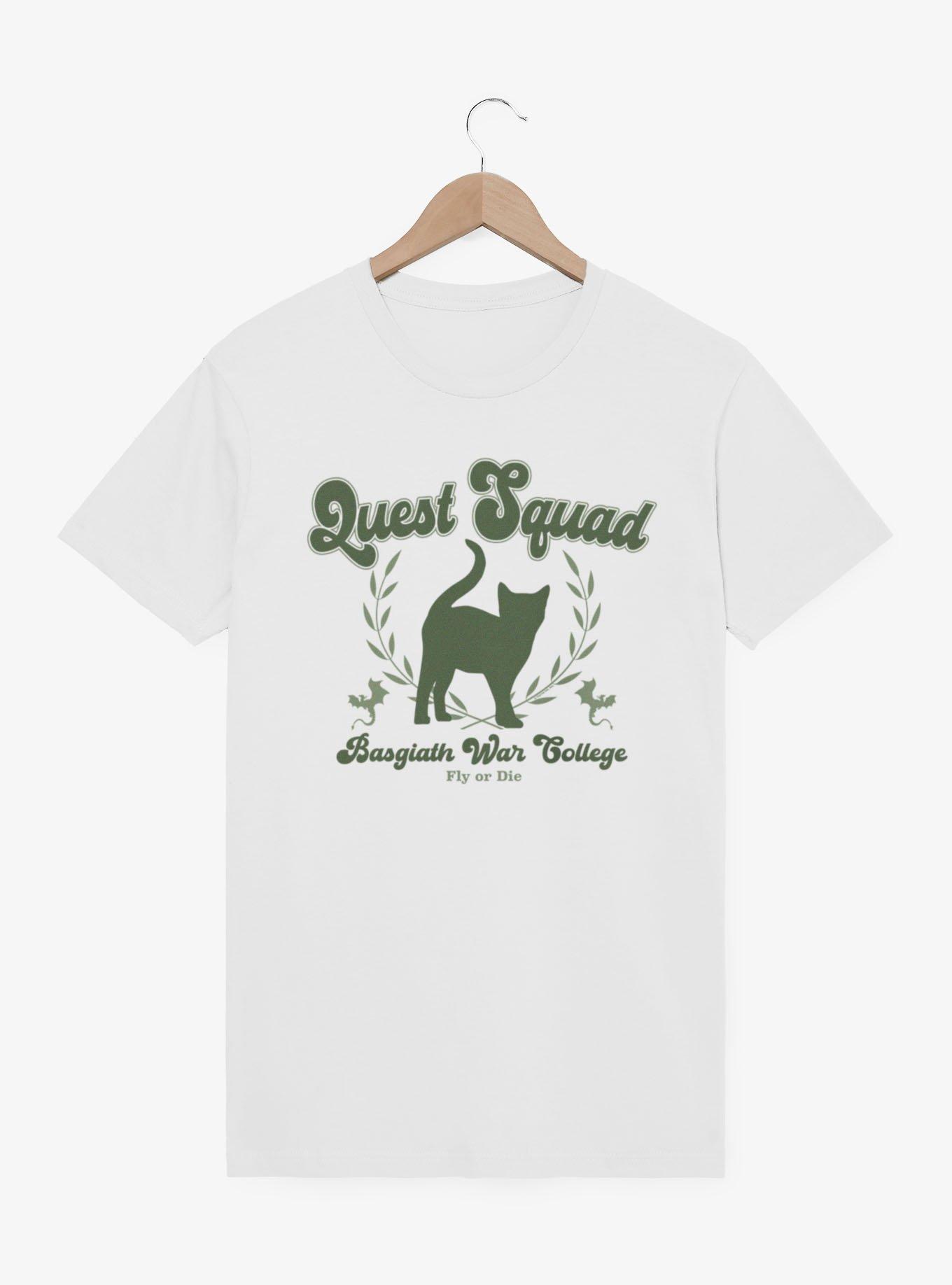 Fourth Wing The Empyrean Quest Squad Basgiath Green T-Shirt, , hi-res