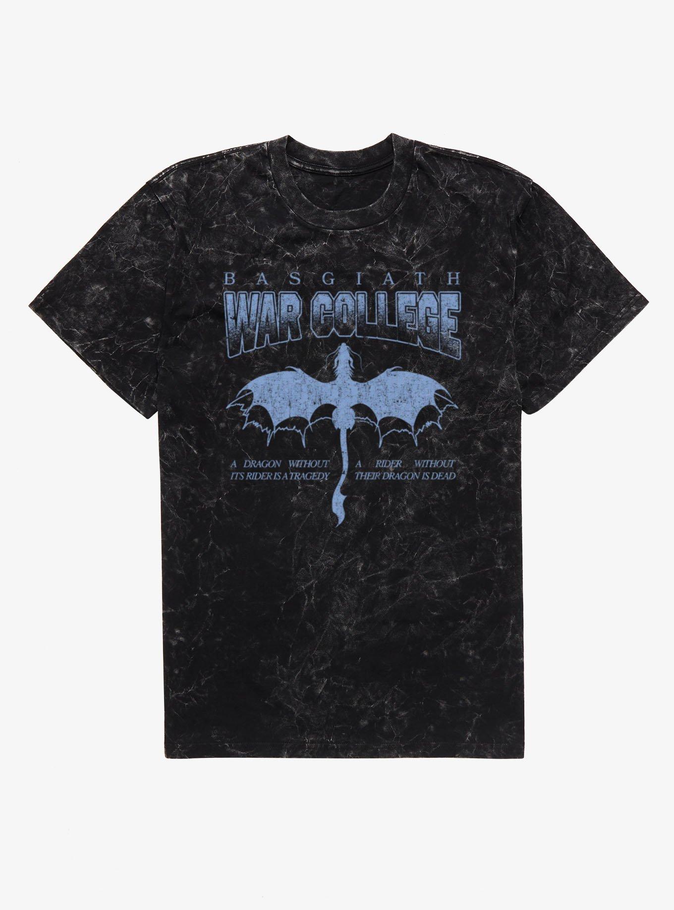 Fourth Wing The Empyrean Basgiath War College Distressed Mineral Wash T-Shirt, , hi-res