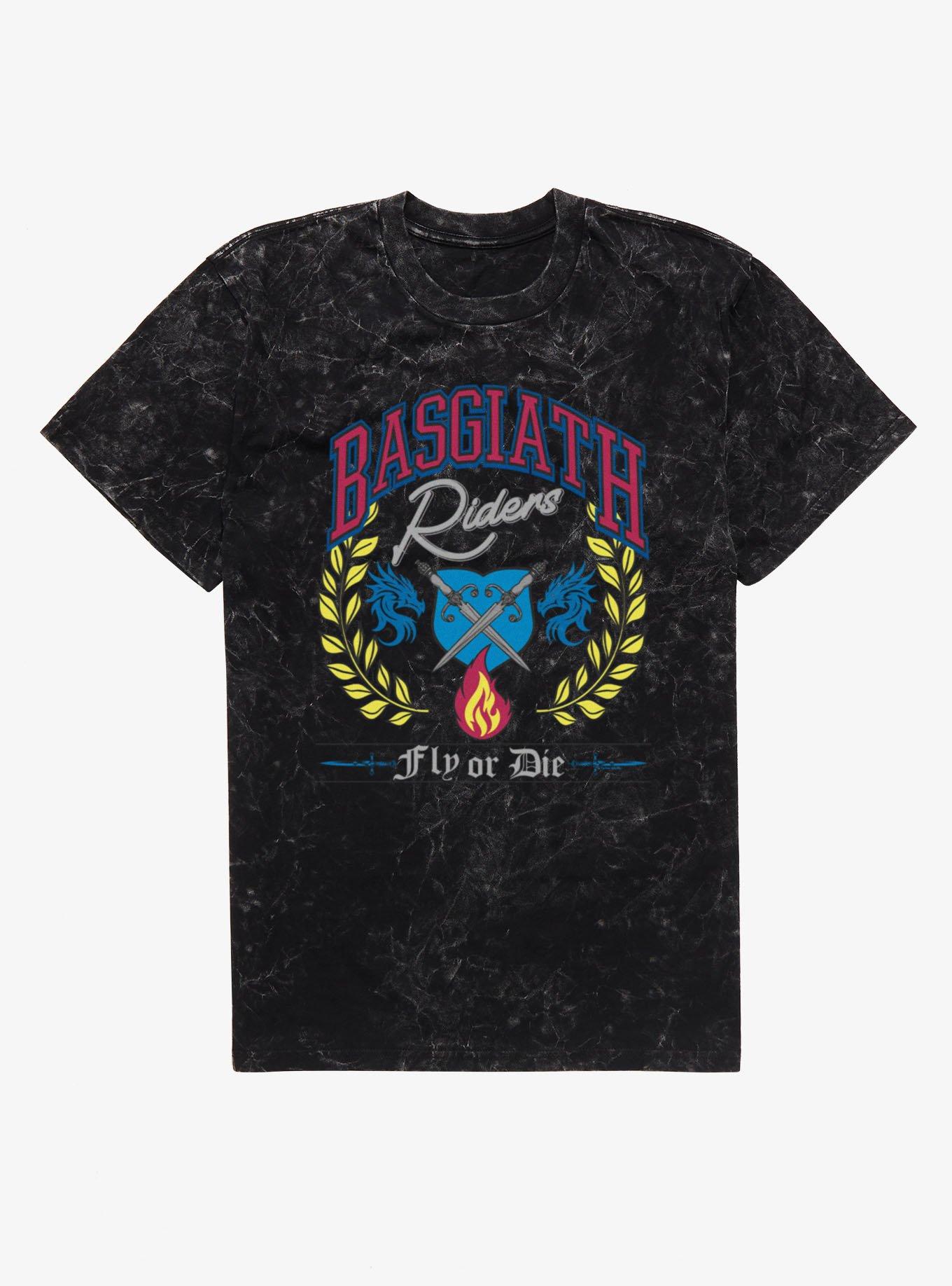 Fourth Wing The Empyrean Basgiath Riders Colorful Mineral Wash T-Shirt, , hi-res
