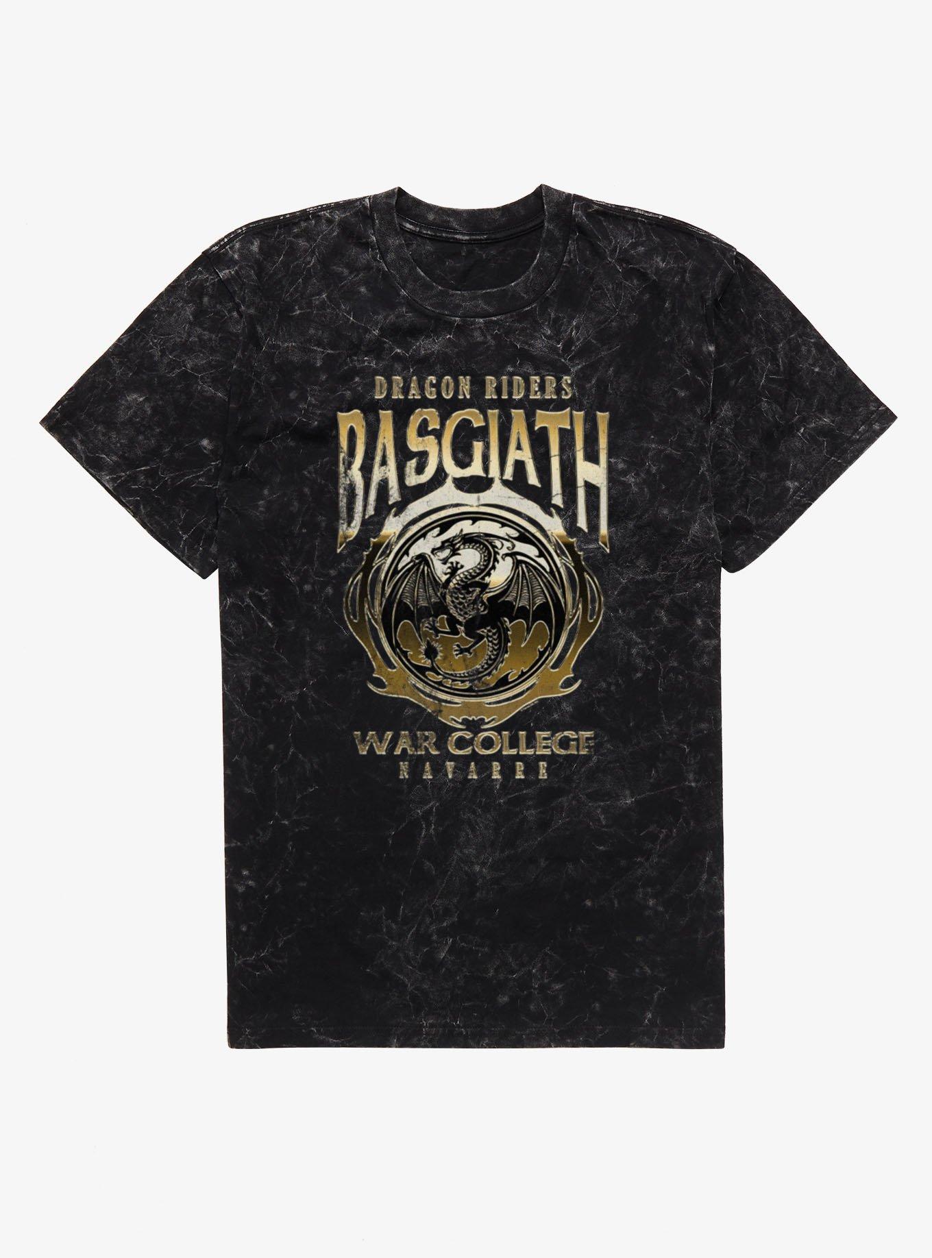 Fourth Wing The Empyrean Dragon Rides Basgiath War College Mineral Wash T-Shirt, , hi-res