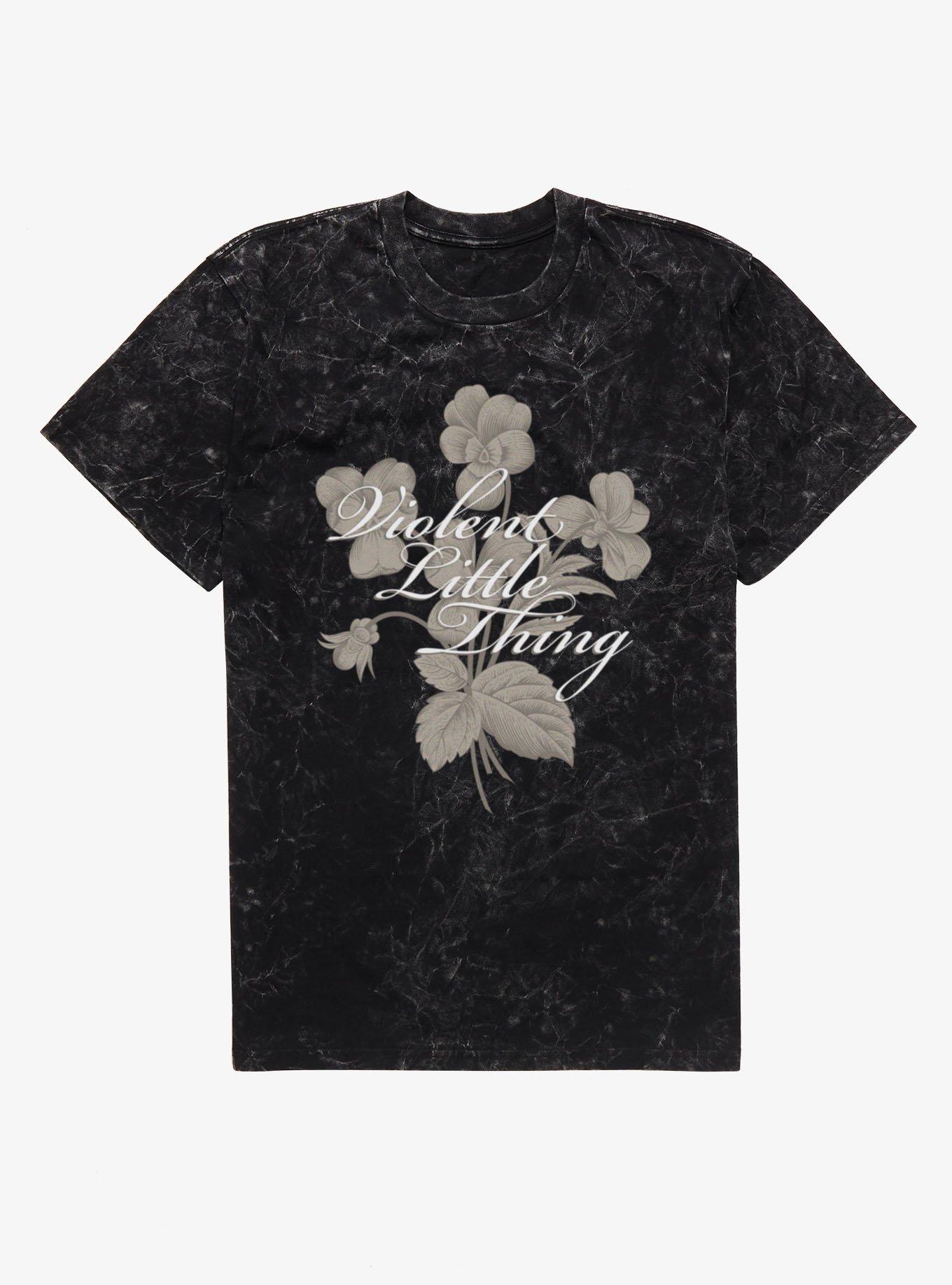 Fourth Wing The Empyrean Violent Little Thing Floral Vintage Mineral Wash T-Shirt, , hi-res