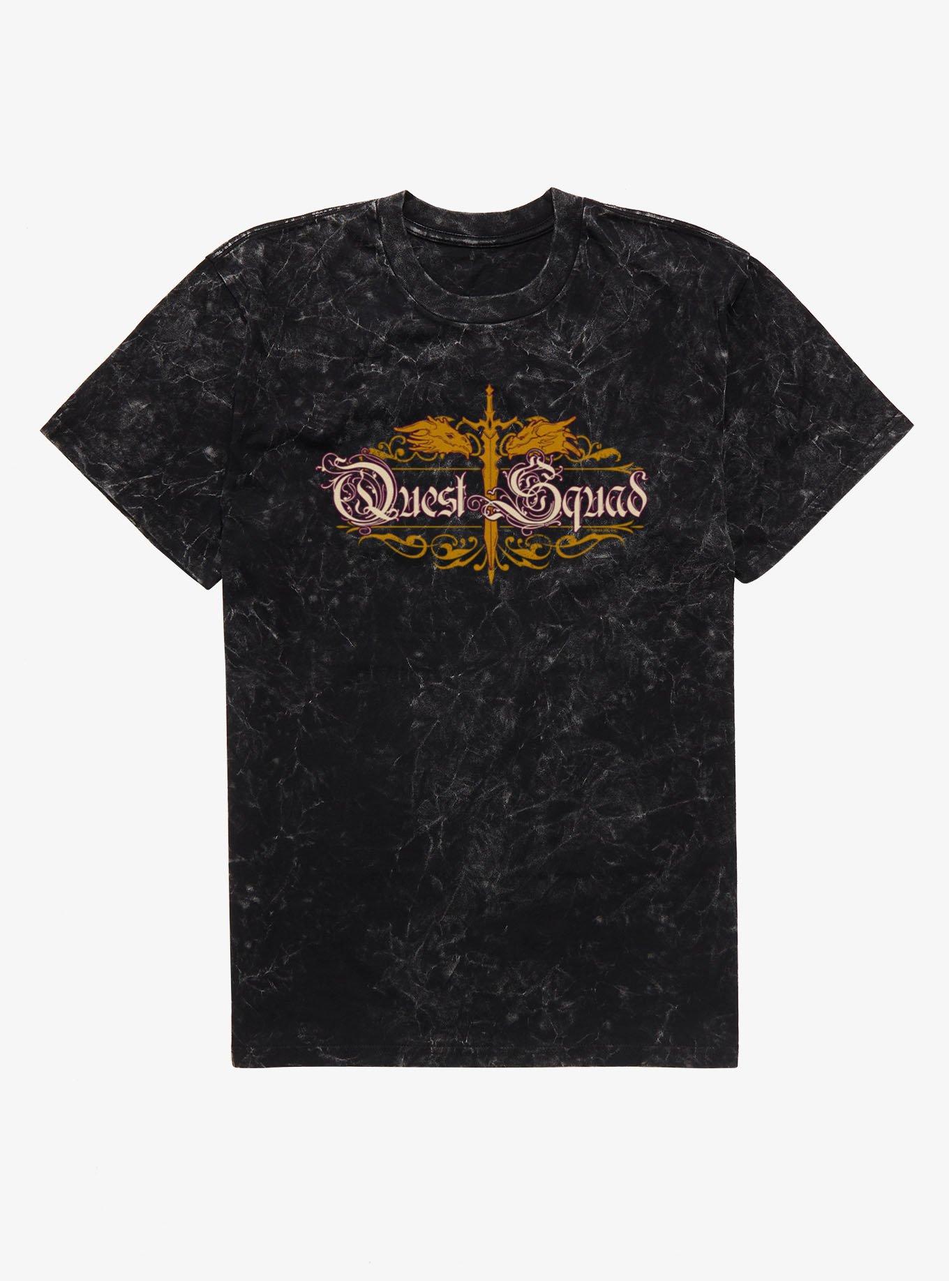 Fourth Wing The Empyrean Quest Squad Sword Dragon Mineral Wash T-Shirt, , hi-res