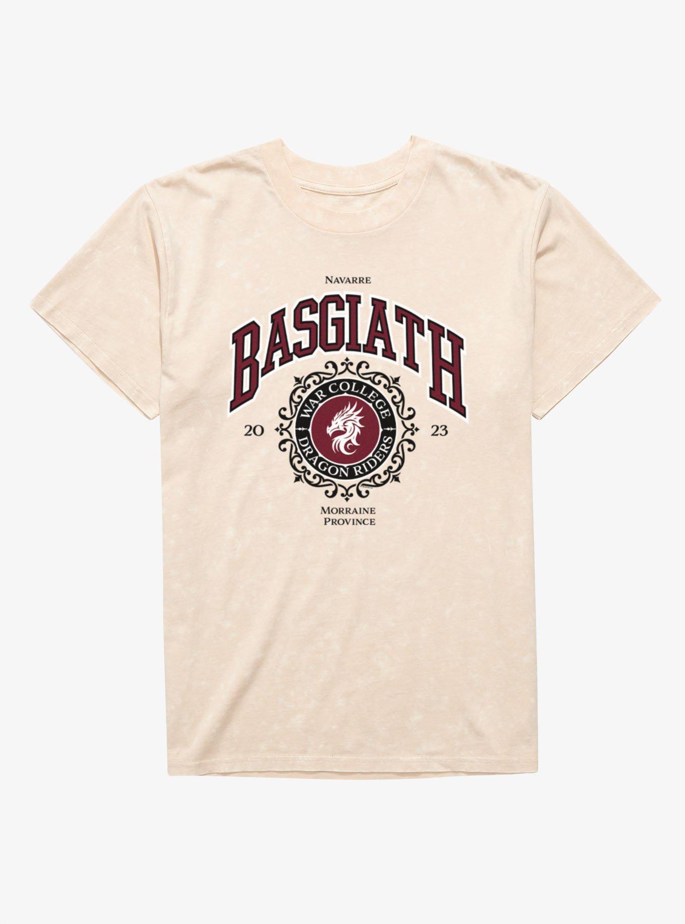 Fourth Wing The Empyrean Basgiath War College Dragon Riders Mineral Wash T-Shirt, , hi-res