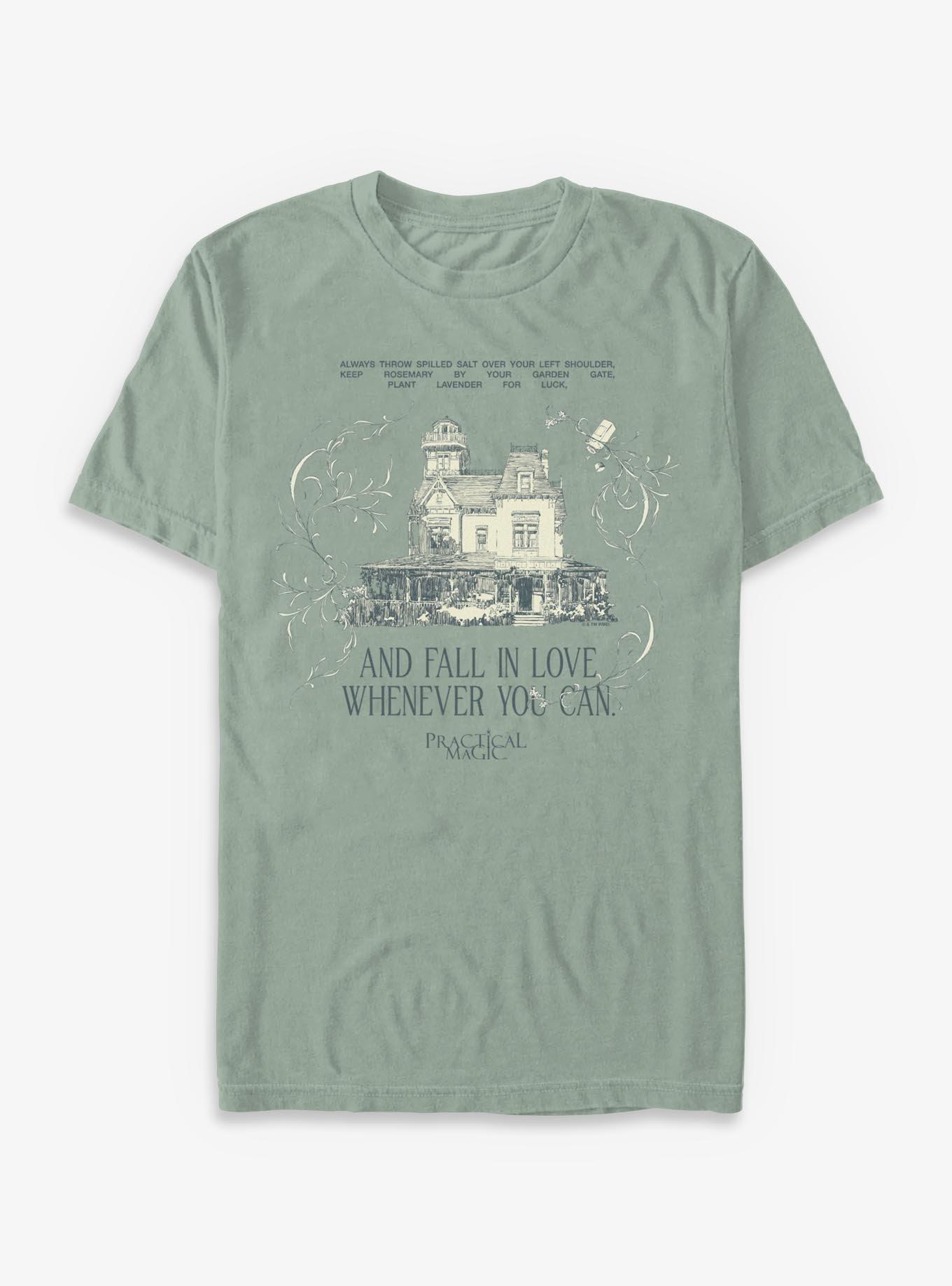 Practical Magic Fall In Love Garment Dye T-Shirt , BAY, hi-res view 1