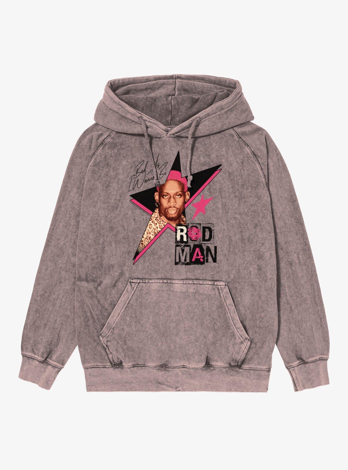NBA Dennis Rodman Bad As I Wanna Be Mineral Wash Hoodie, , hi-res