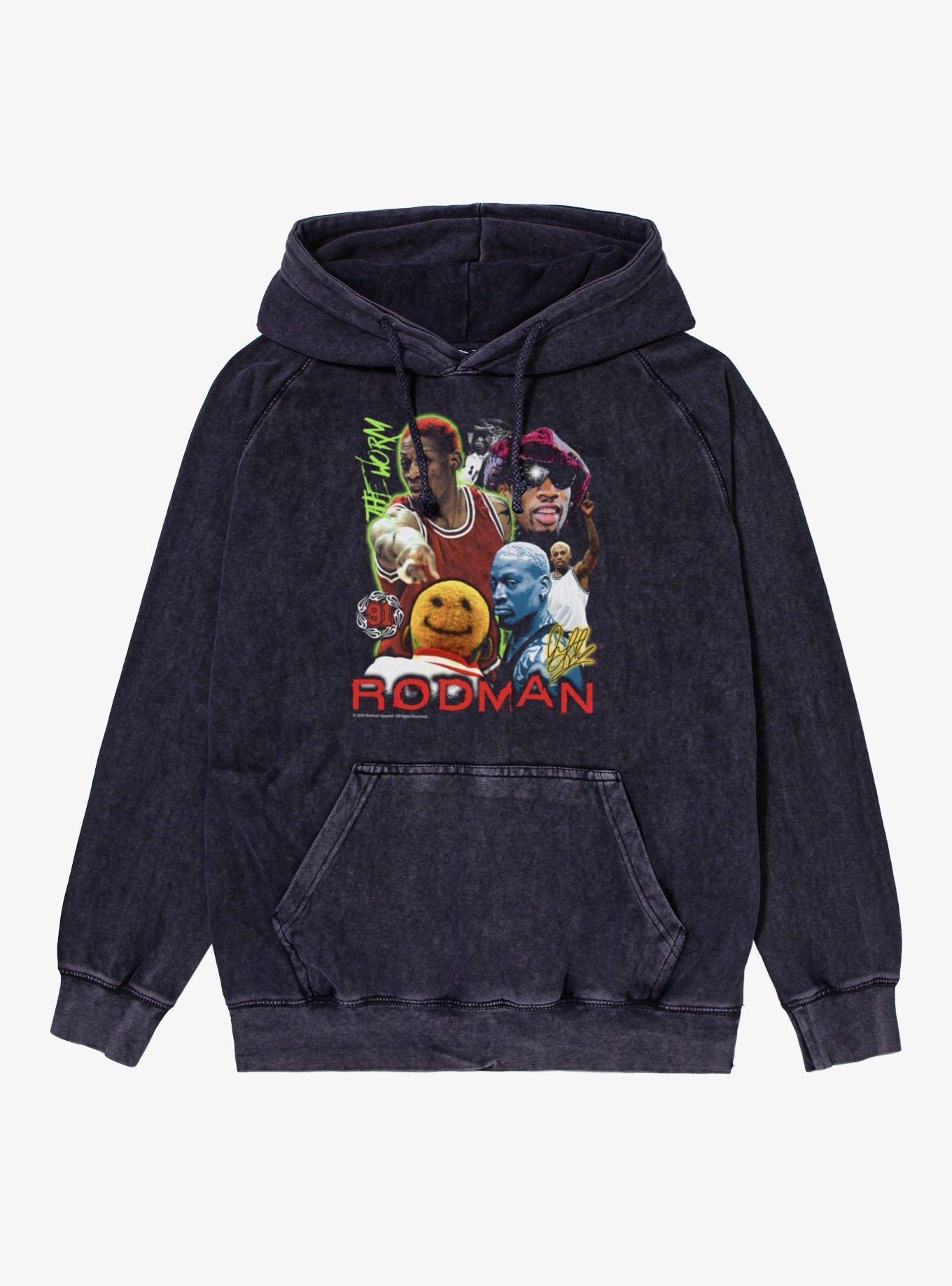 NBA Dennis Rodman The Worm Mineral Wash Hoodie, , hi-res