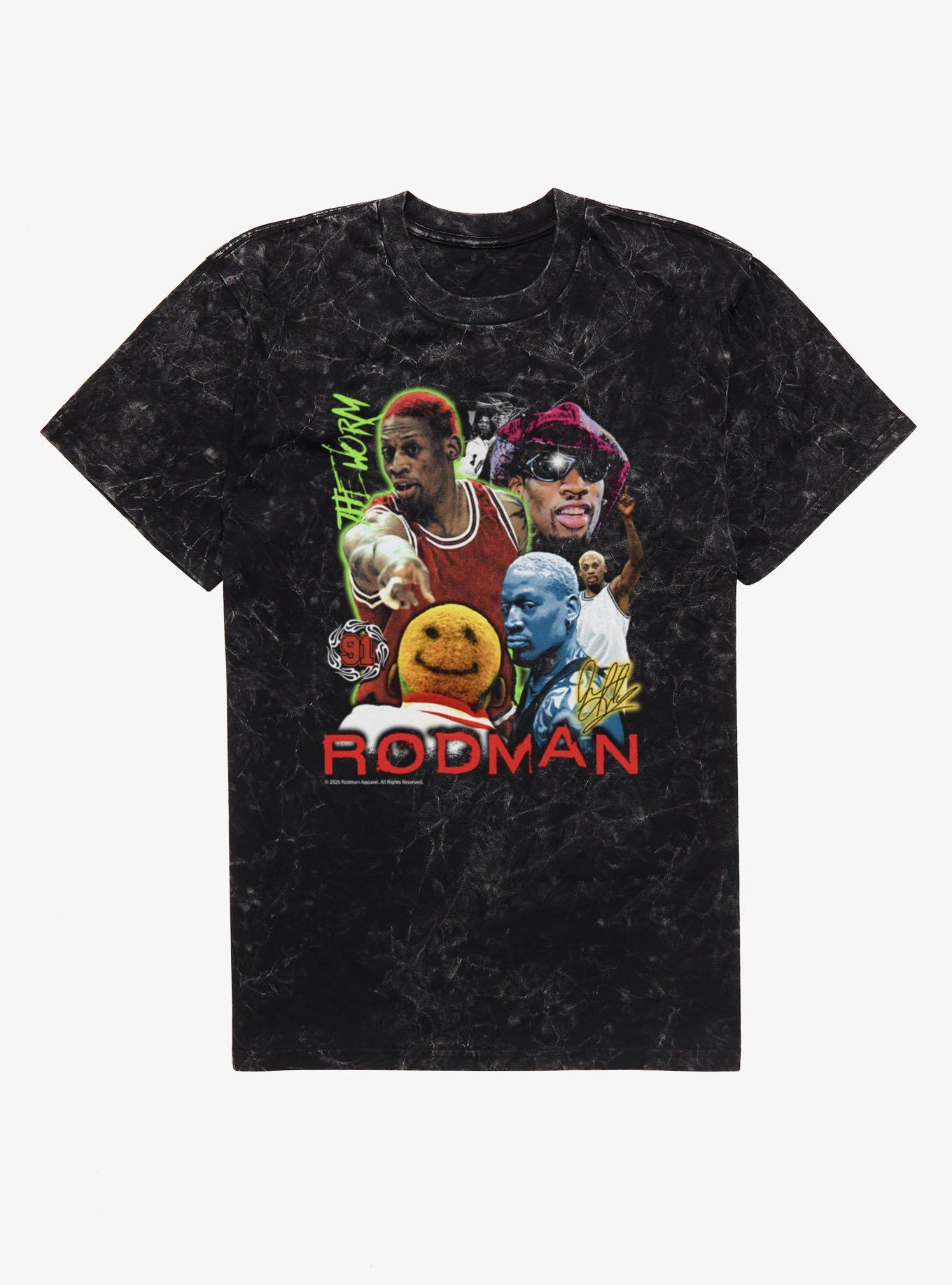 NBA Dennis Rodman The Worm Mineral Wash T-Shirt, , hi-res