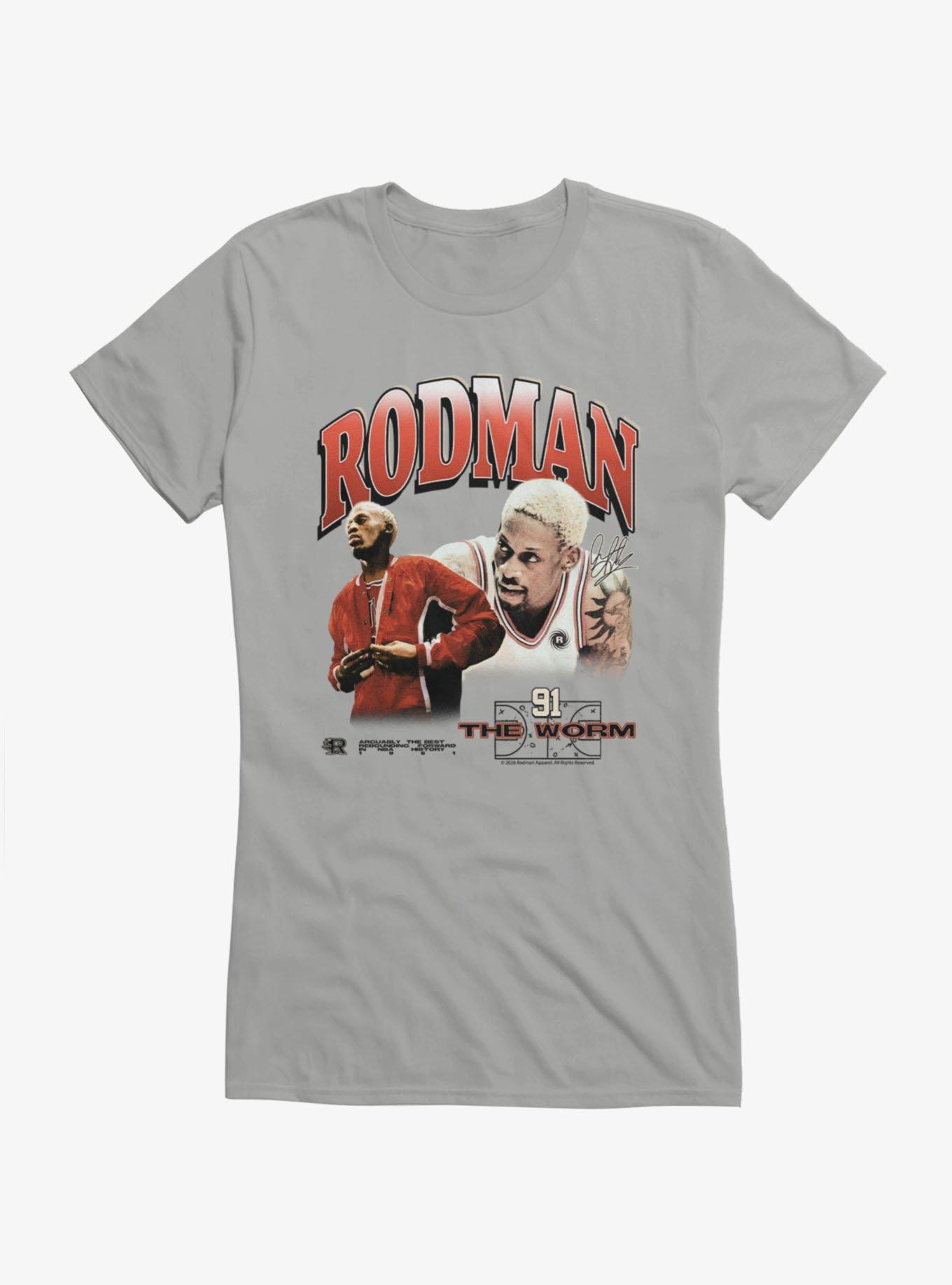 NBA Dennis Rodman Arguably The Best Rebounding Forward Girls T-Shirt