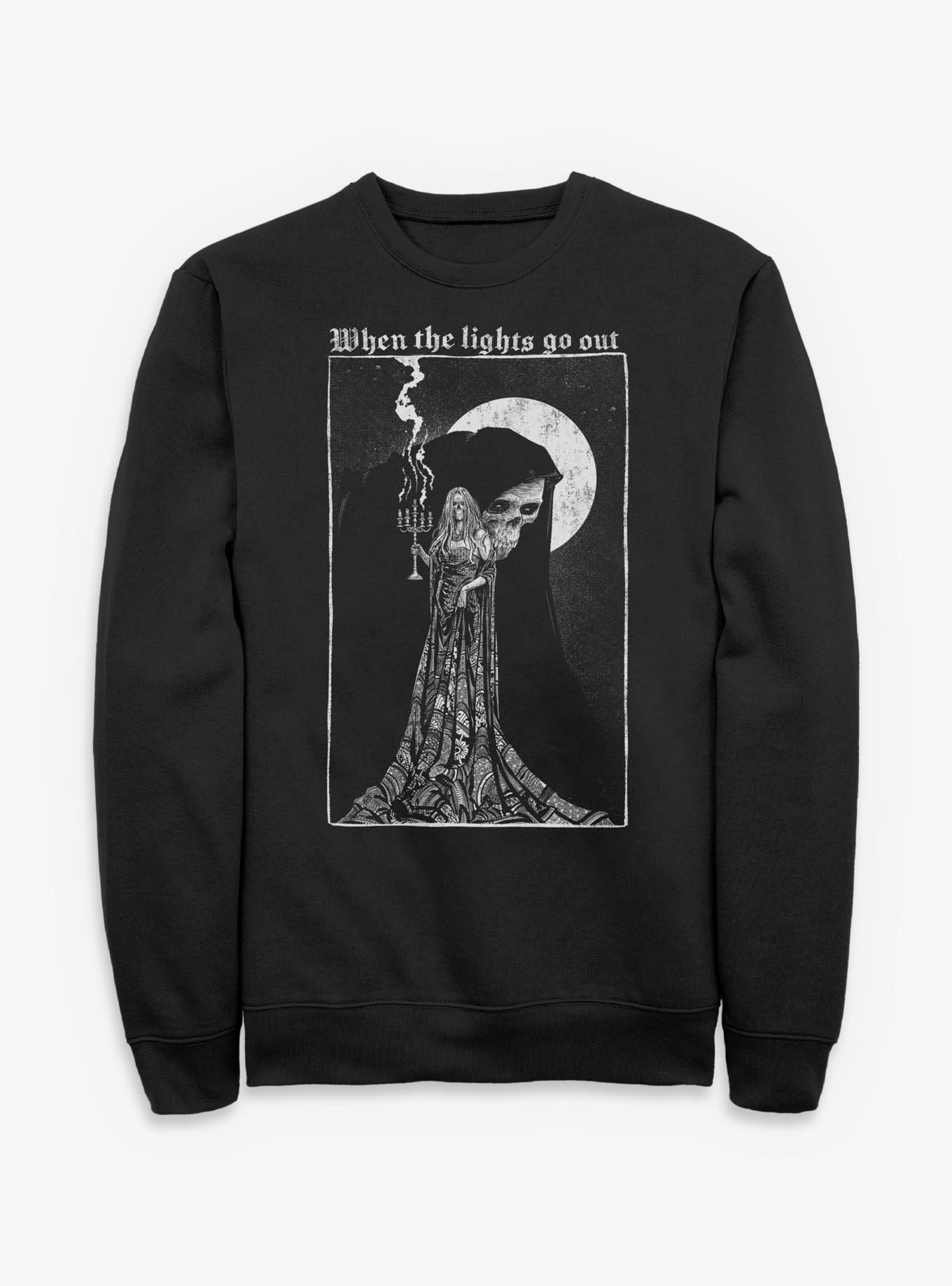 Killstar Skeleton Candle Lights Sweatshirt