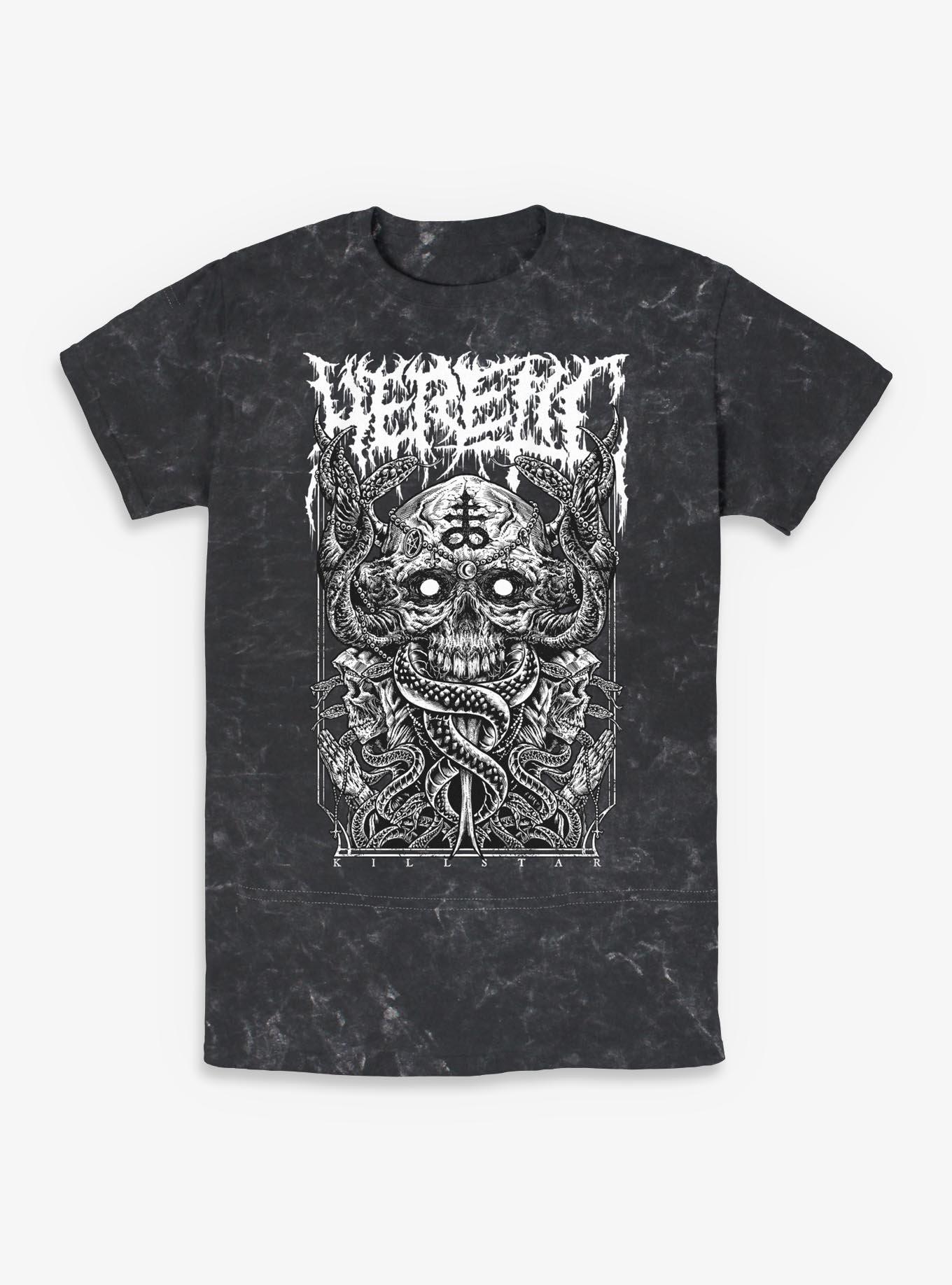 Killstar Heretic Skull Mineral Wash T-Shirt