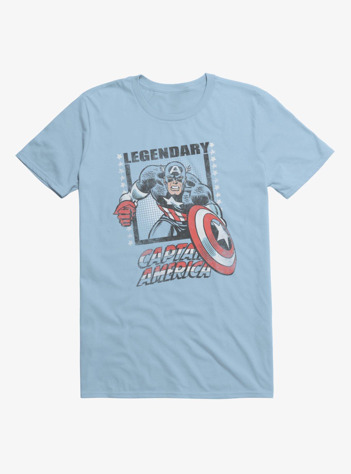 Marvel Comics Retro Captain America Legendary Hero T-Shirt