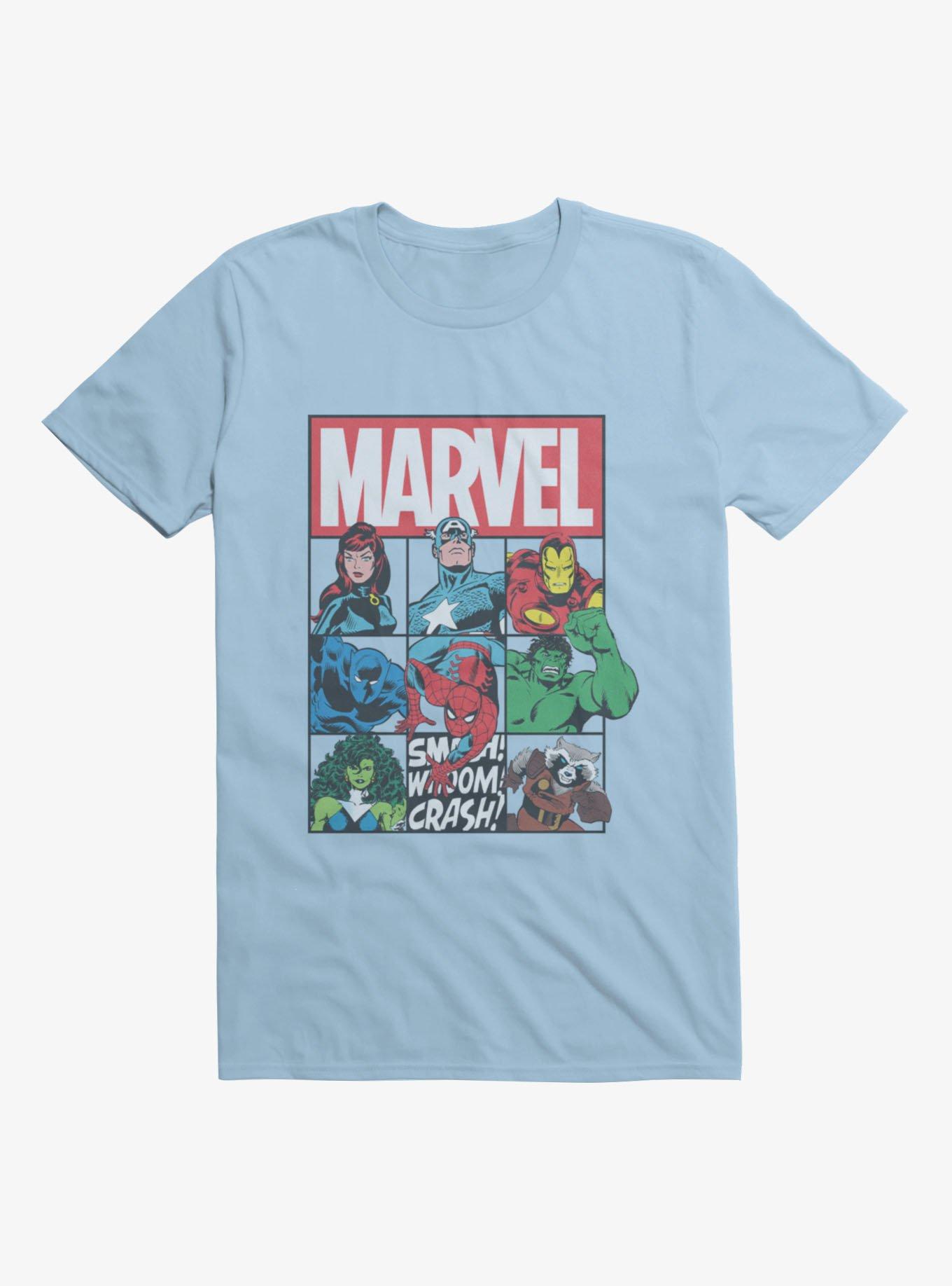 Marvel Comics Retro Avengers Vintage Super Hero Box Up T-Shirt