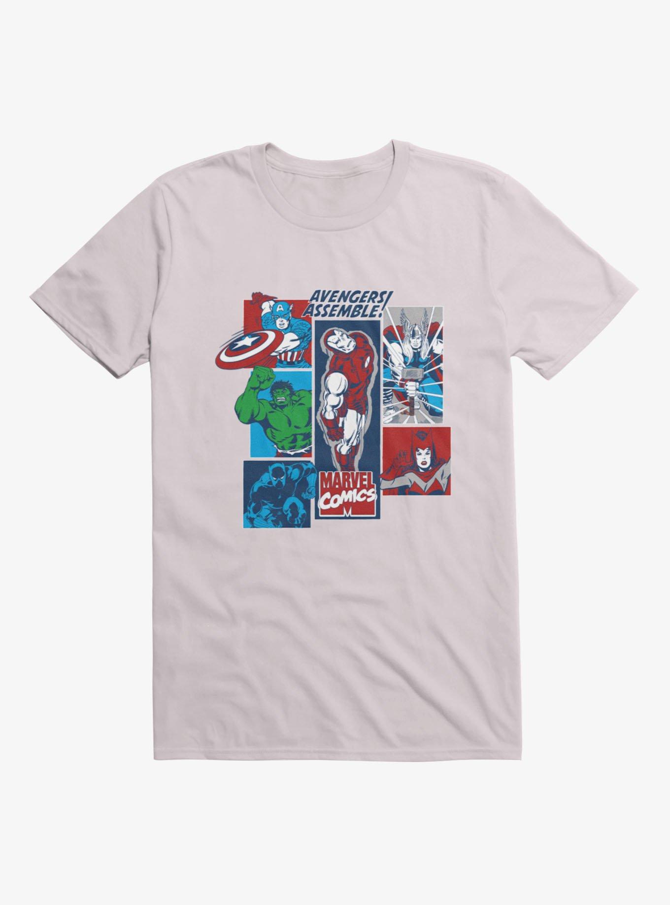 Marvel Comics Avengers Assemble Heroes Collage T-Shirt