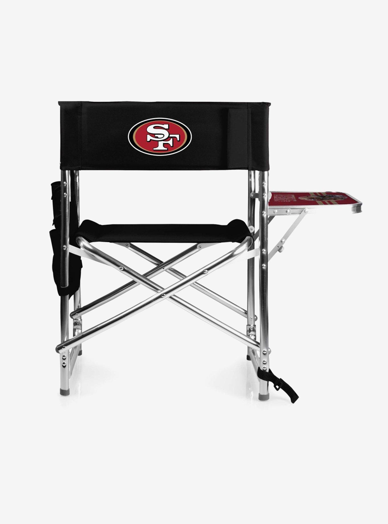 NFL San Francisco 49ers Camping Chair & Side Table Black