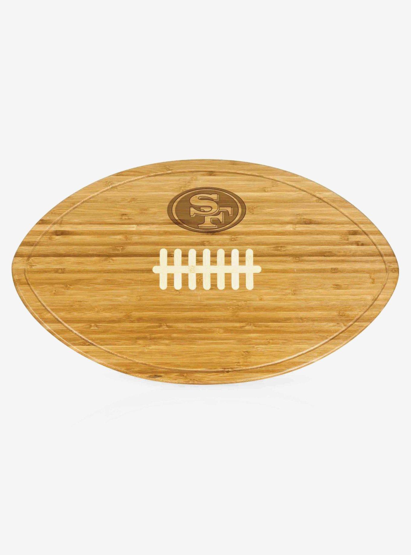 NFL San Francisco 49ers XL Football Cutting Board & Serving Tray