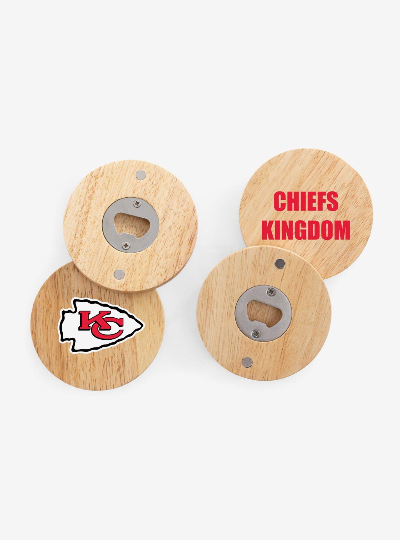 NFL Kansas City Chiefs Coaster Magnets With Bottle Openers Set of 4, , hi-res