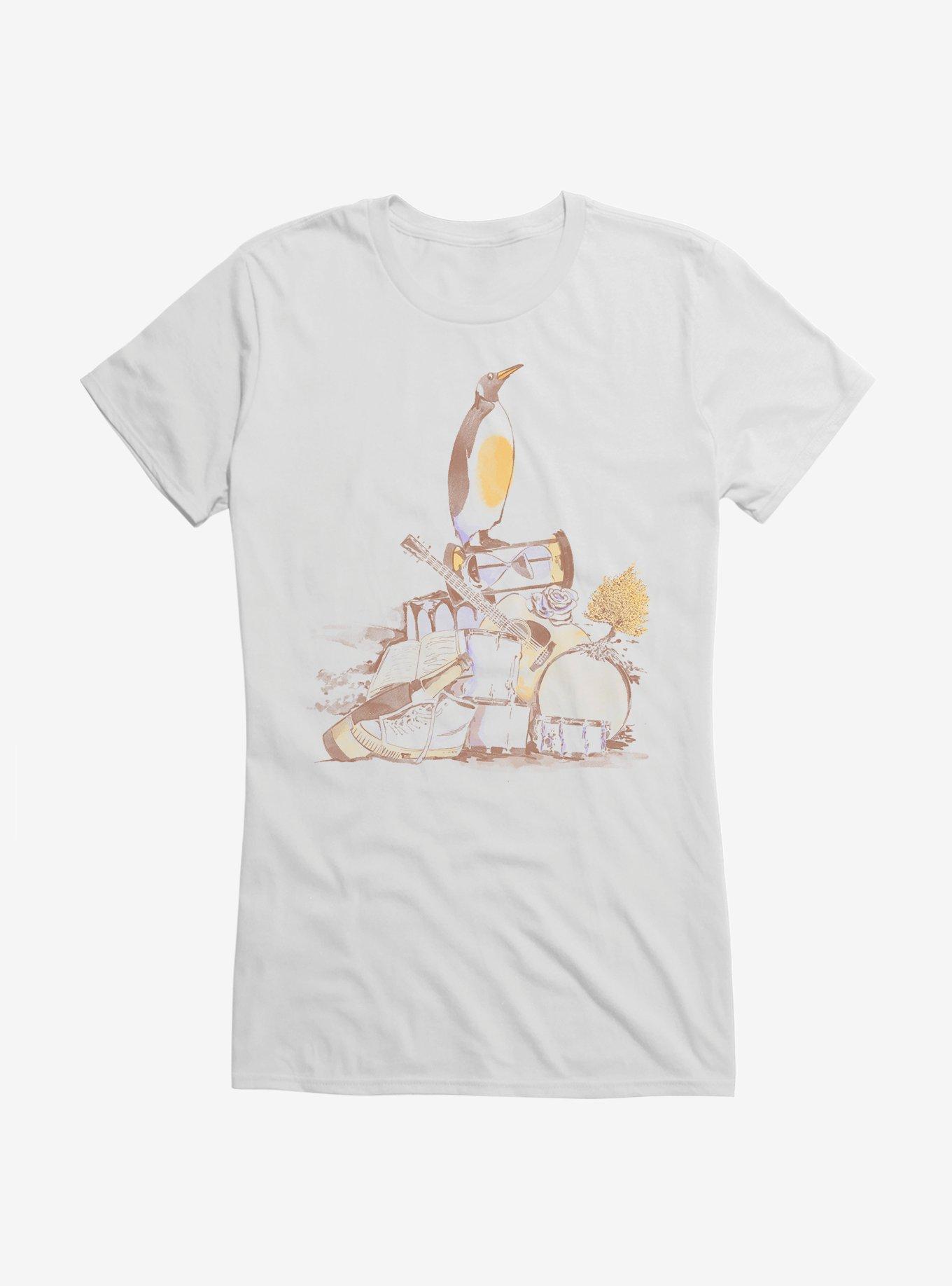 Fleetwood Mac Penguin Pile Girls T-Shirt, , hi-res