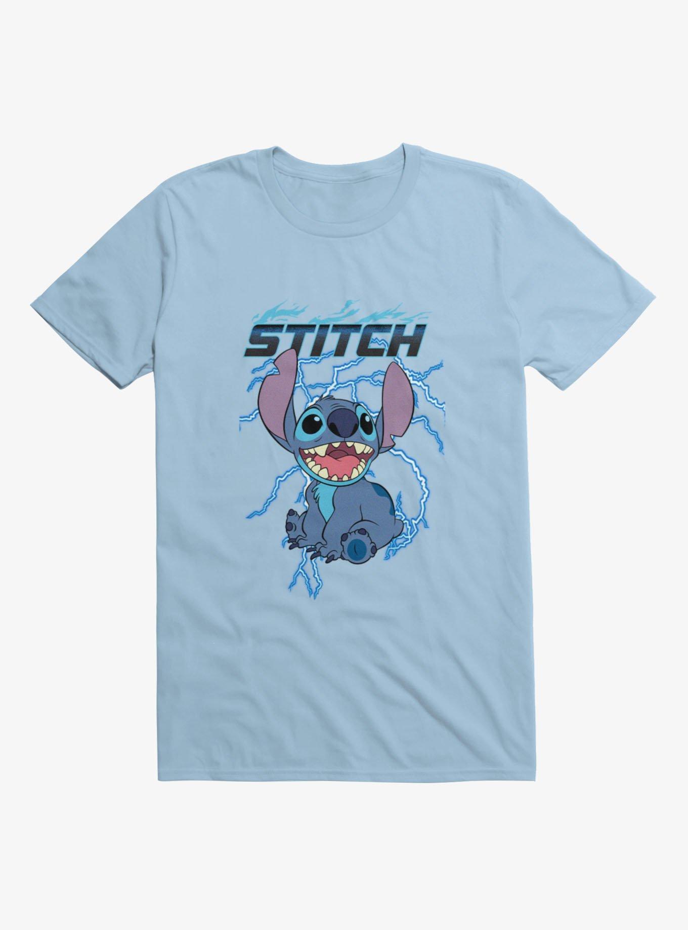 Disney Lilo & Stitch Electric Blue Lightning T-Shirt