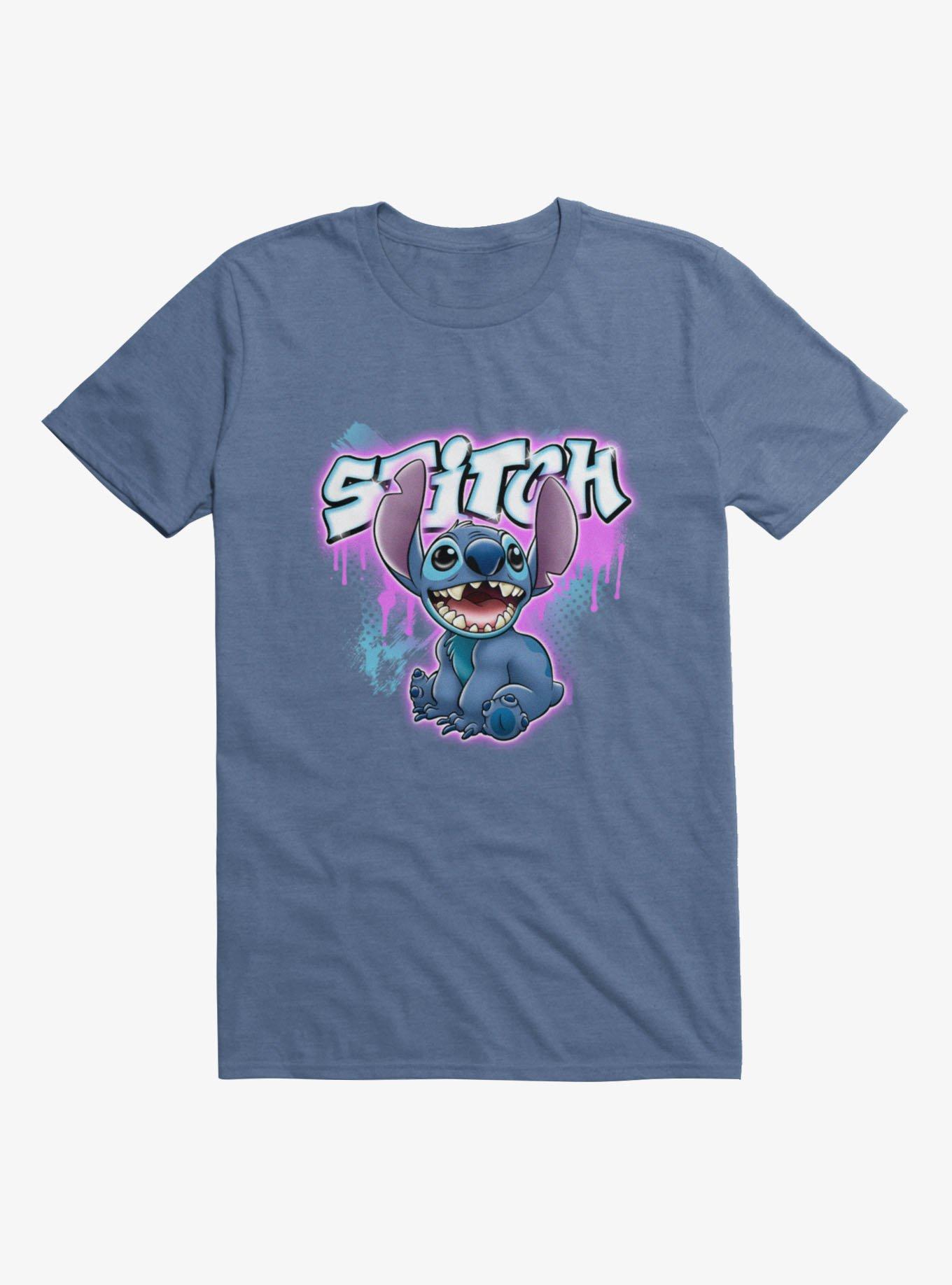 Disney Lilo & Stitch Neon Graffiti Style T-Shirt