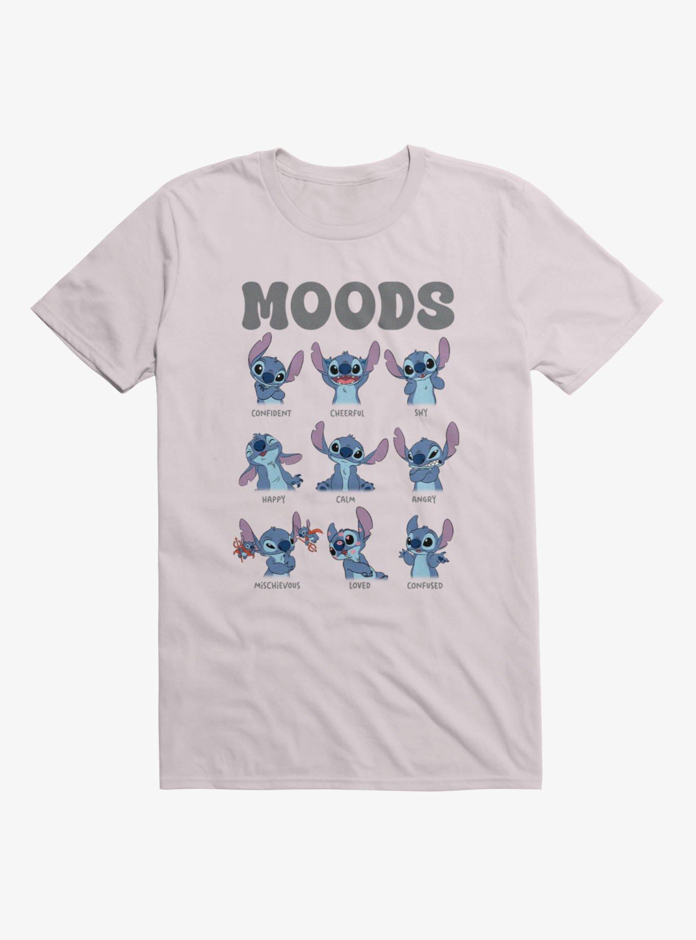 Disney Lilo & Stitch Mood Faces Chart T-Shirt