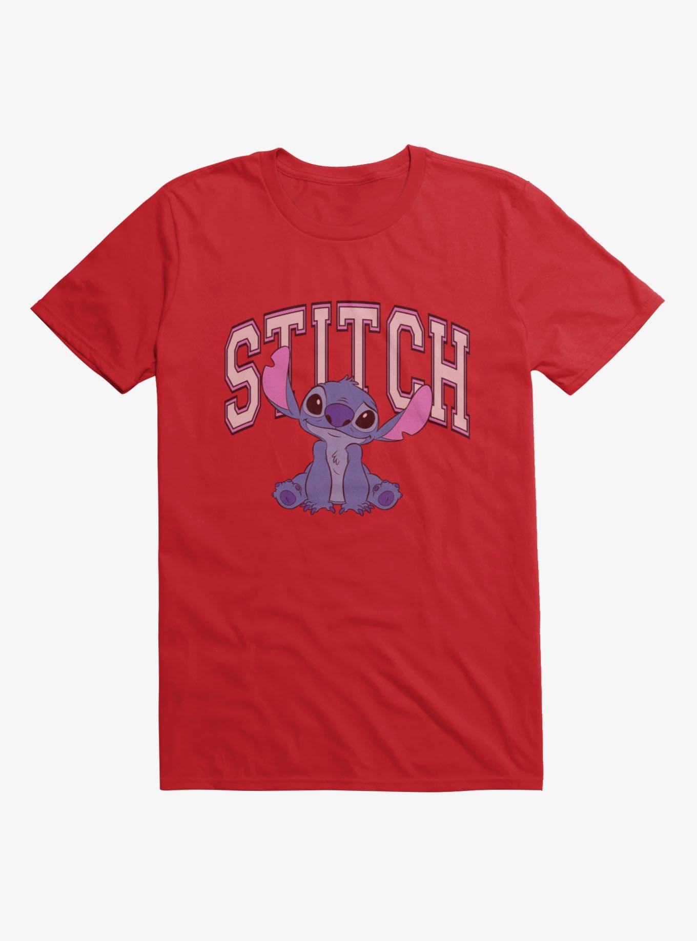 Disney Lilo & Stitch Classic Pink Varsity T-Shirt