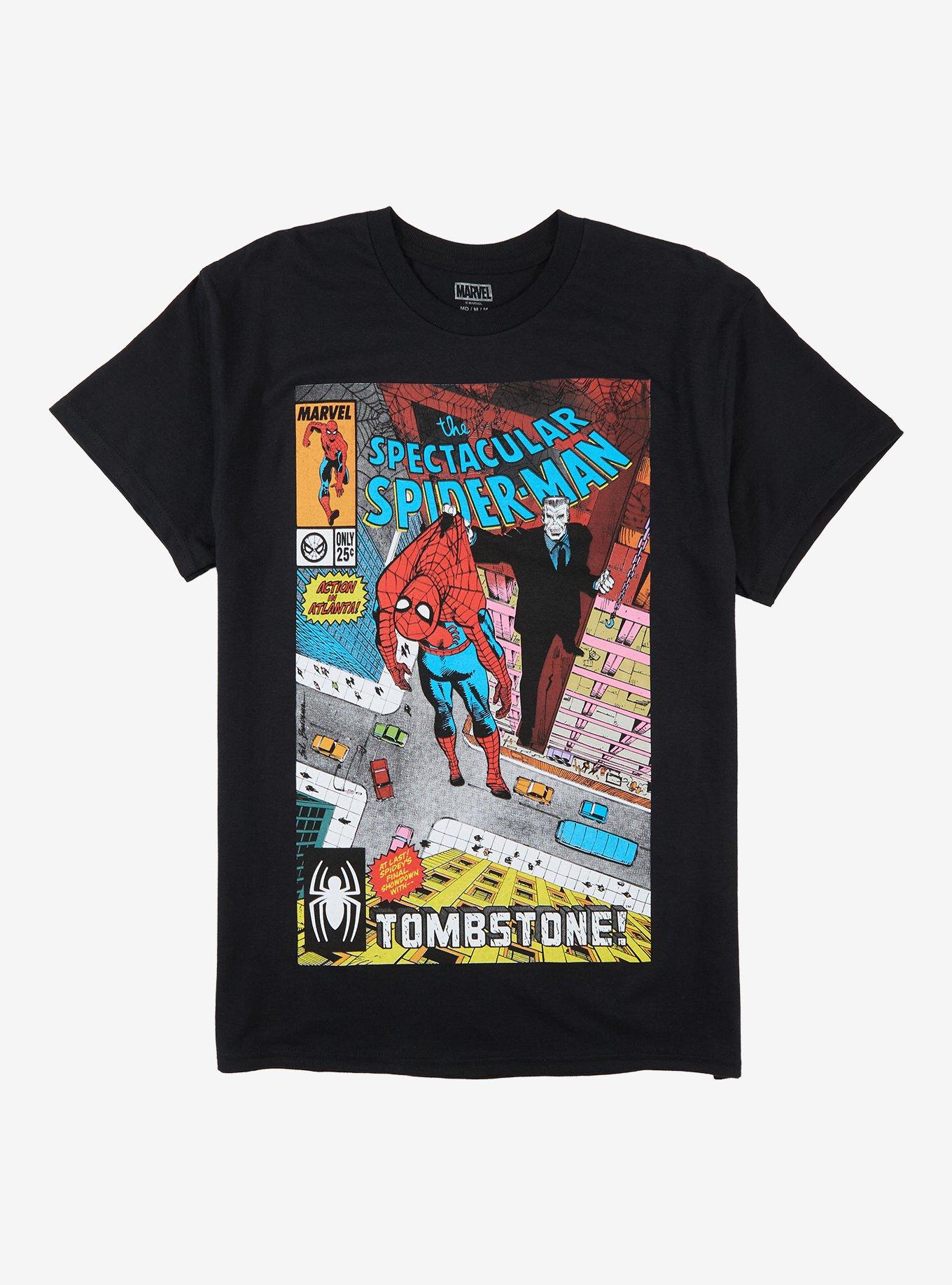Marvel The Spectacular Spider-Man Tombstone Comic T-Shirt