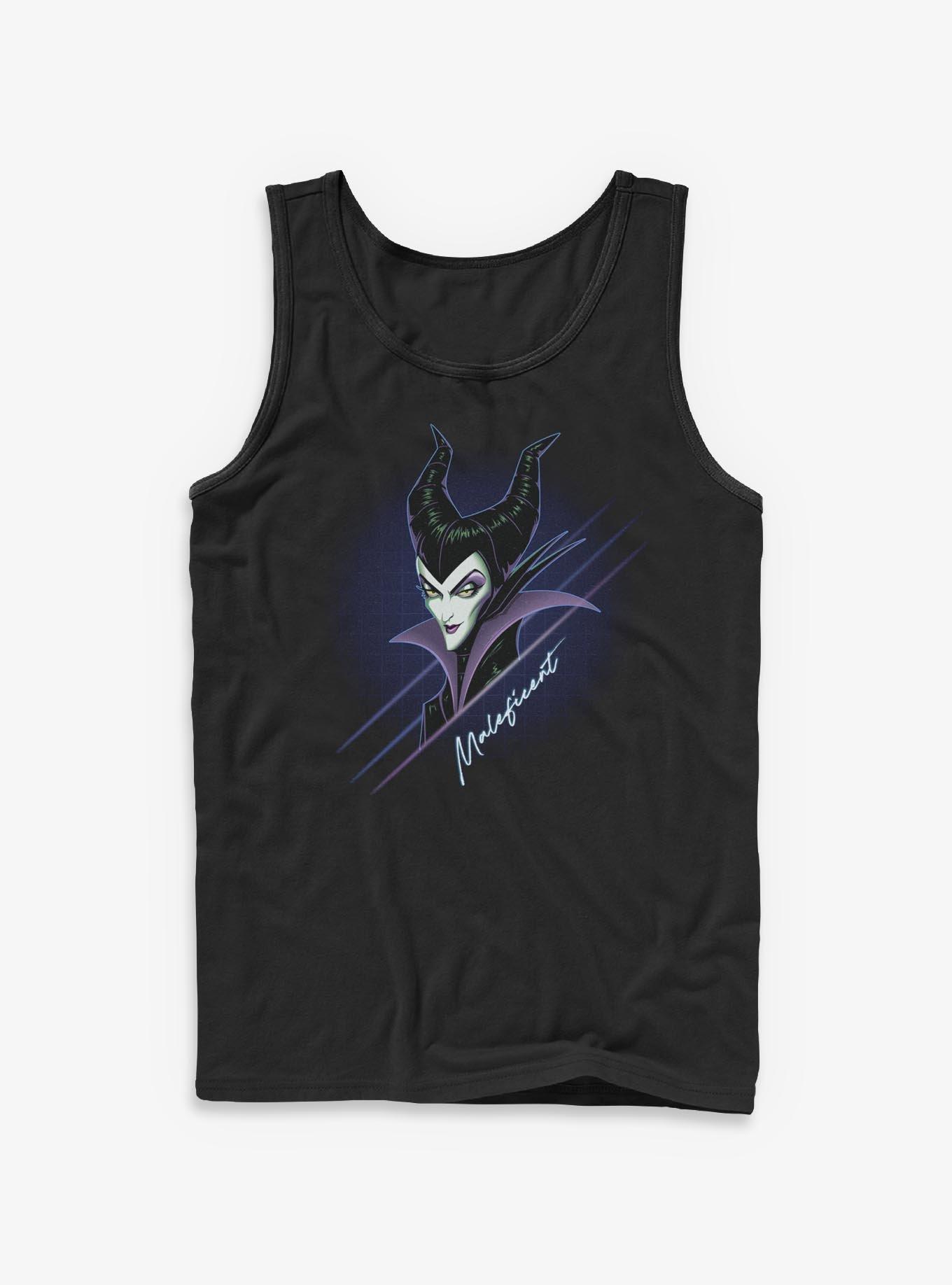 Disney Villains Retro Midnight Maleficent Tank, BLACK, hi-res view 1