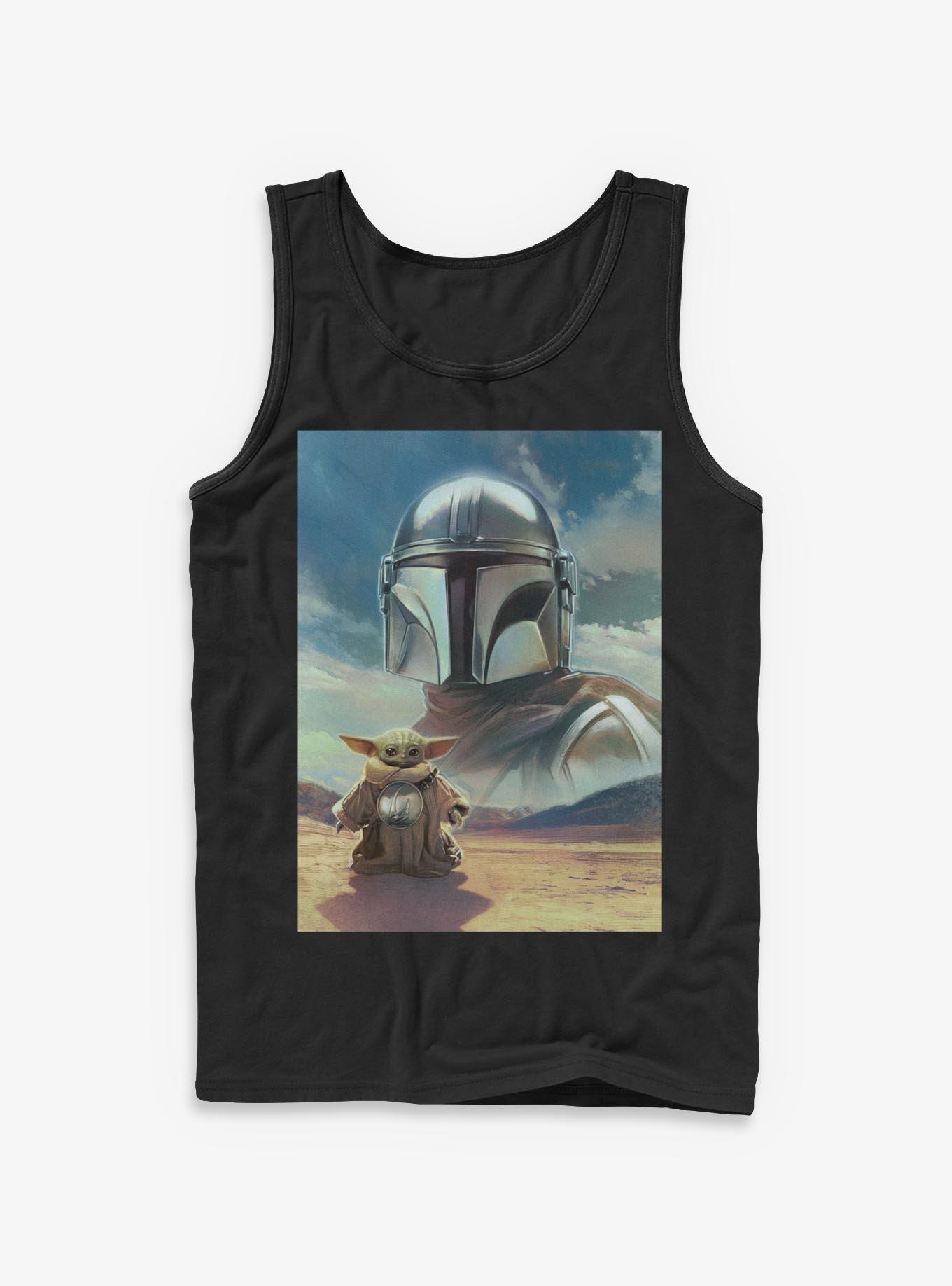 Star Wars The Mandalorian & Grogu Bounty Hunter Poster Tank