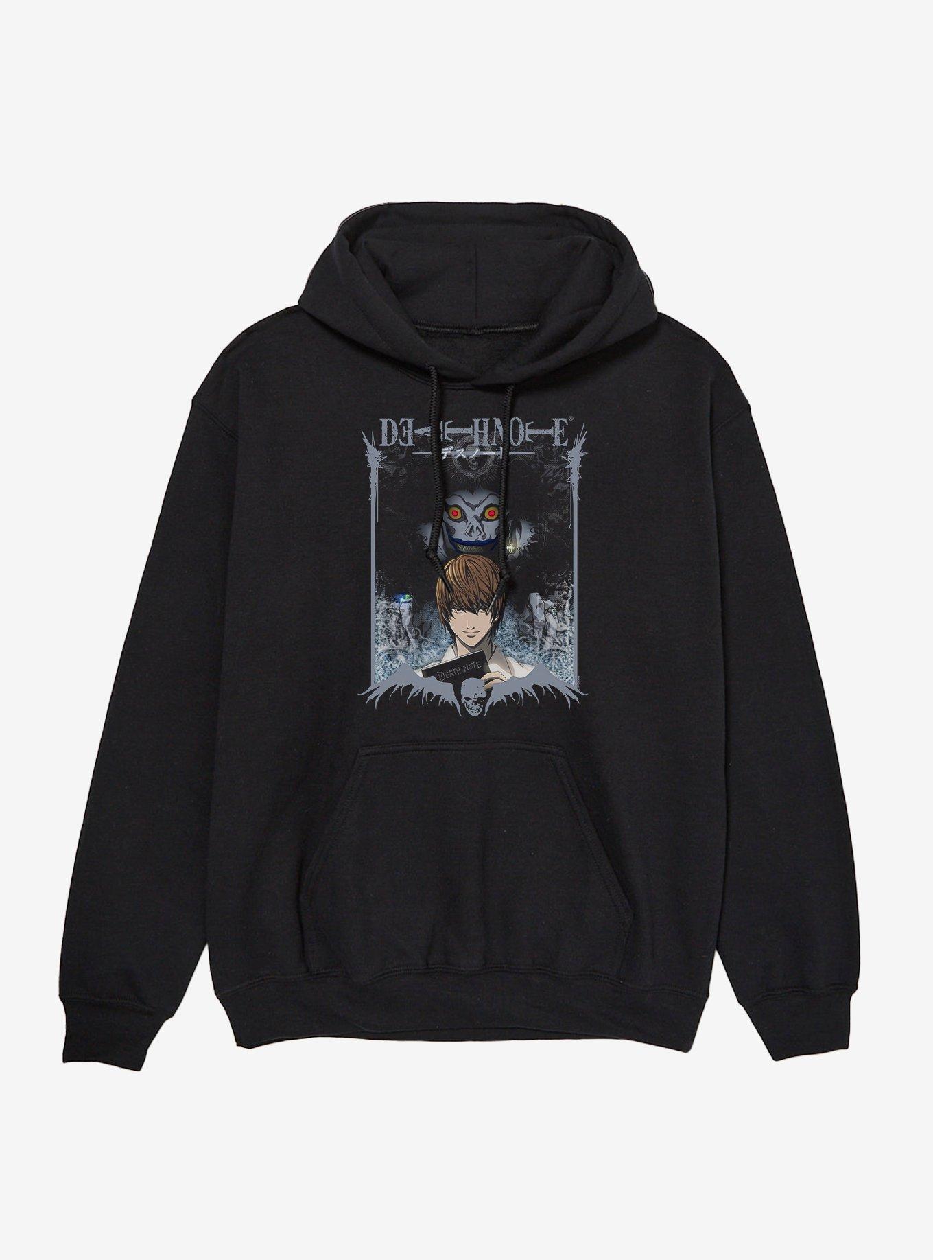 Death Note Light And Ryuk Logo Hoodie, , hi-res