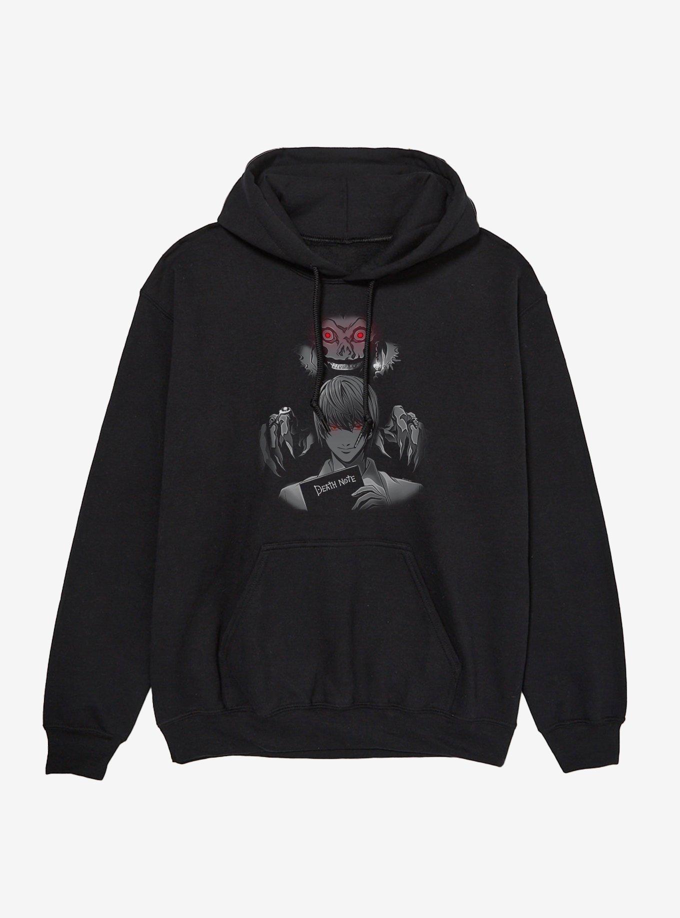 Death Note Ryuk Over Light?s Shoulder Hoodie, , hi-res