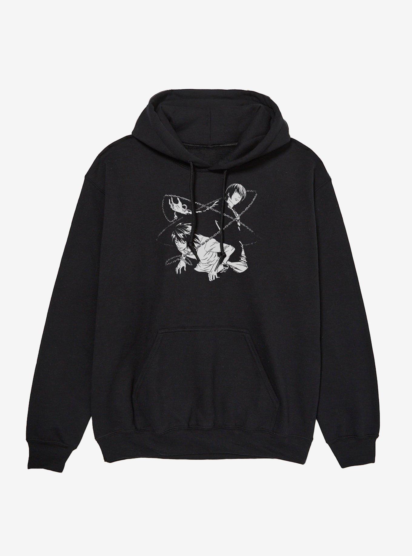 Death Note Light And L Chains Hoodie, , hi-res