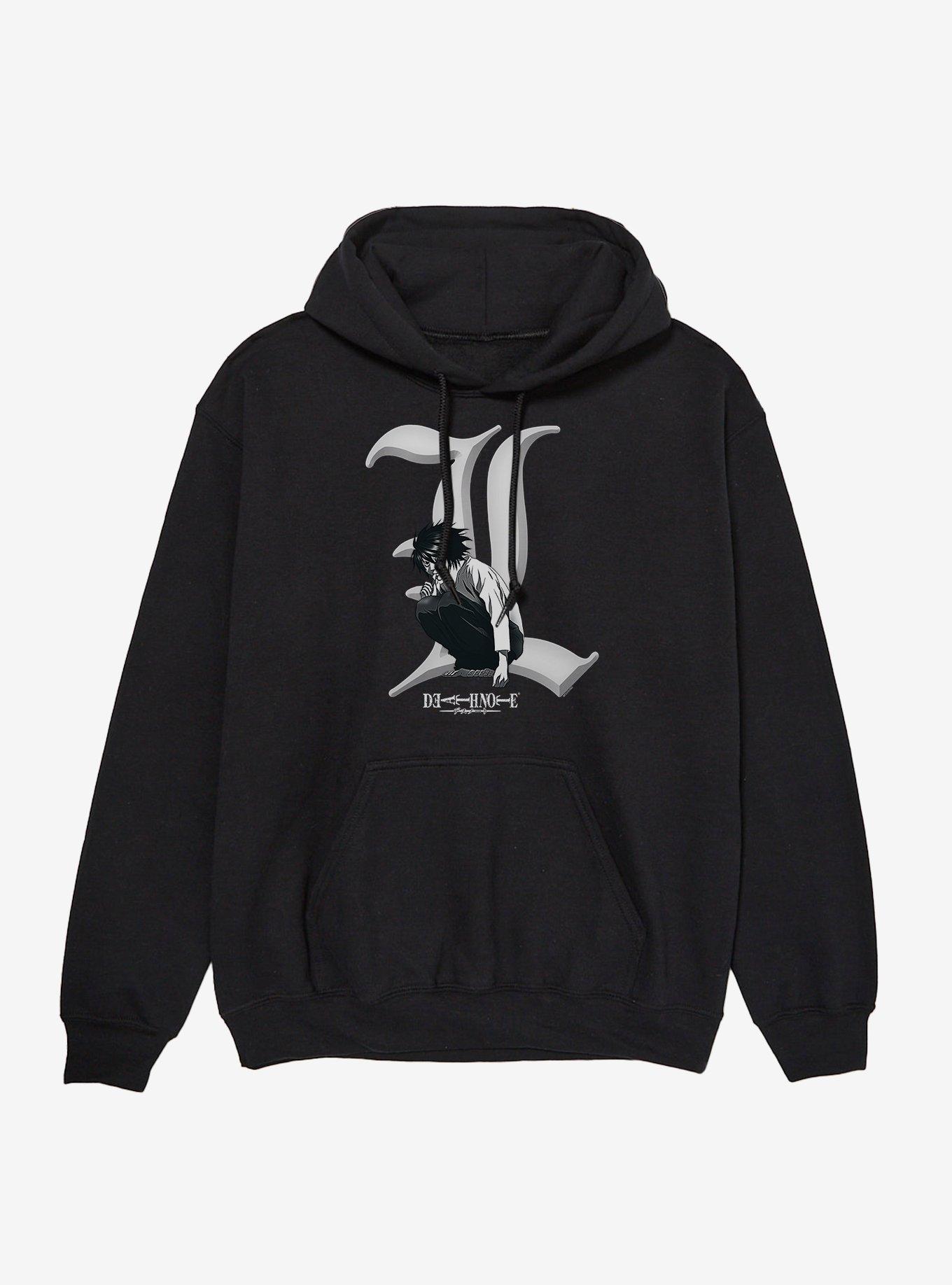 Death Note L On Letter L Hoodie, , hi-res