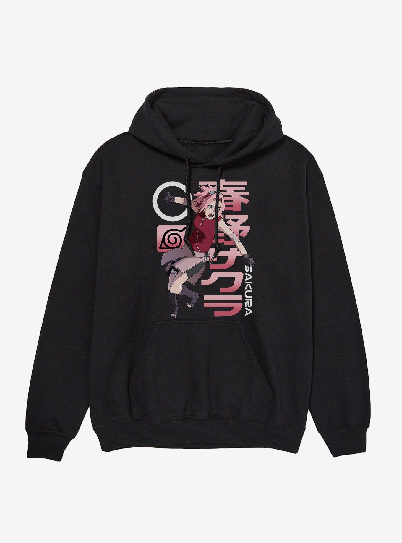 Naruto Shippuden Sakura Kanji Hoodie, , hi-res